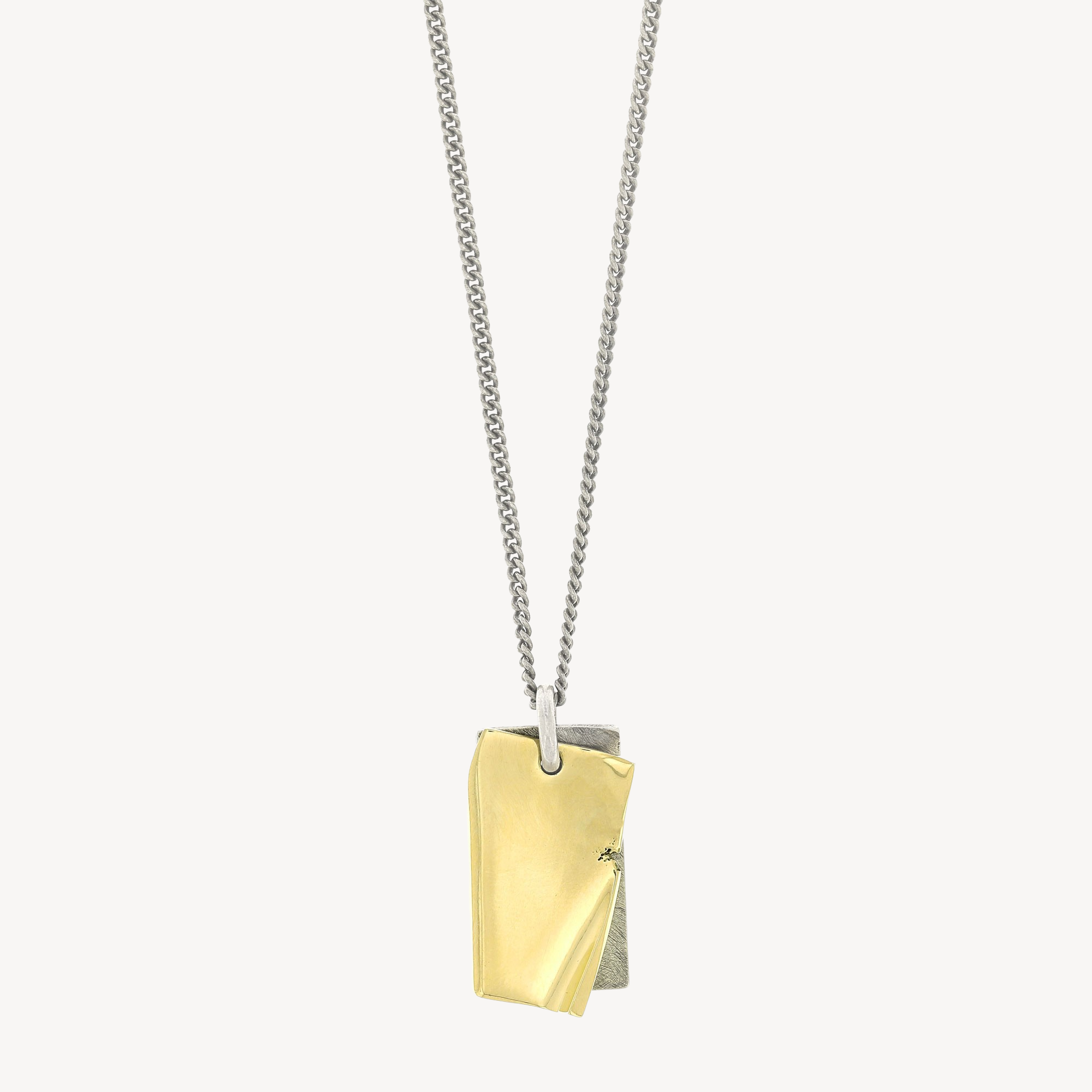 Gold Folded Age Necklace