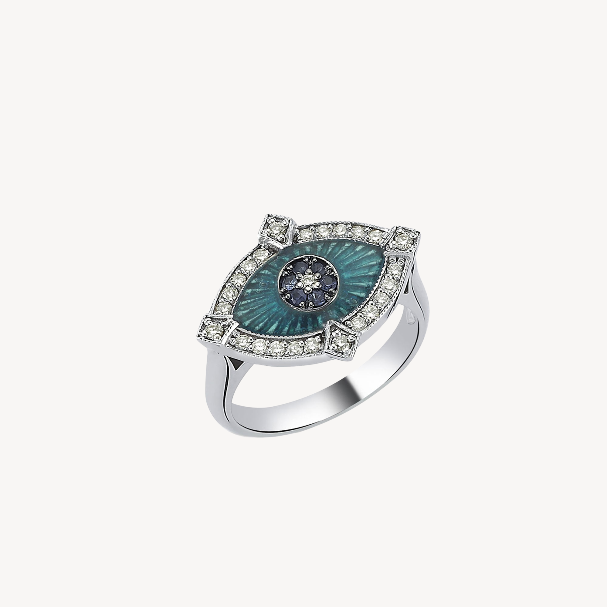 Guardian Sapphire Diamond Ring