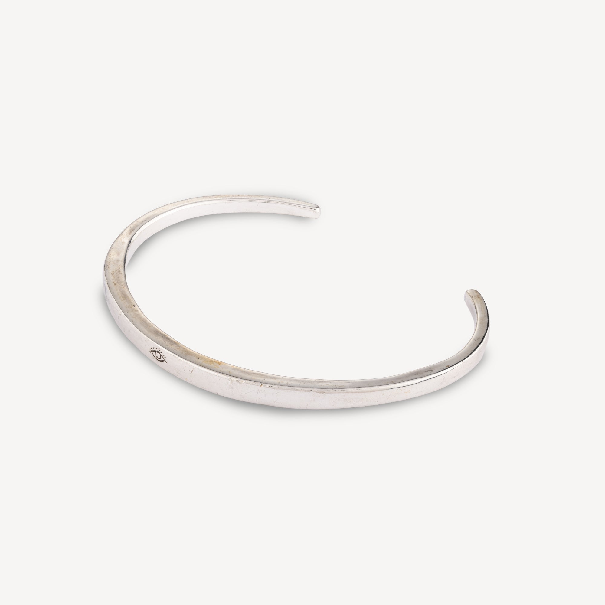 Eye Cuff Bracelet Silver