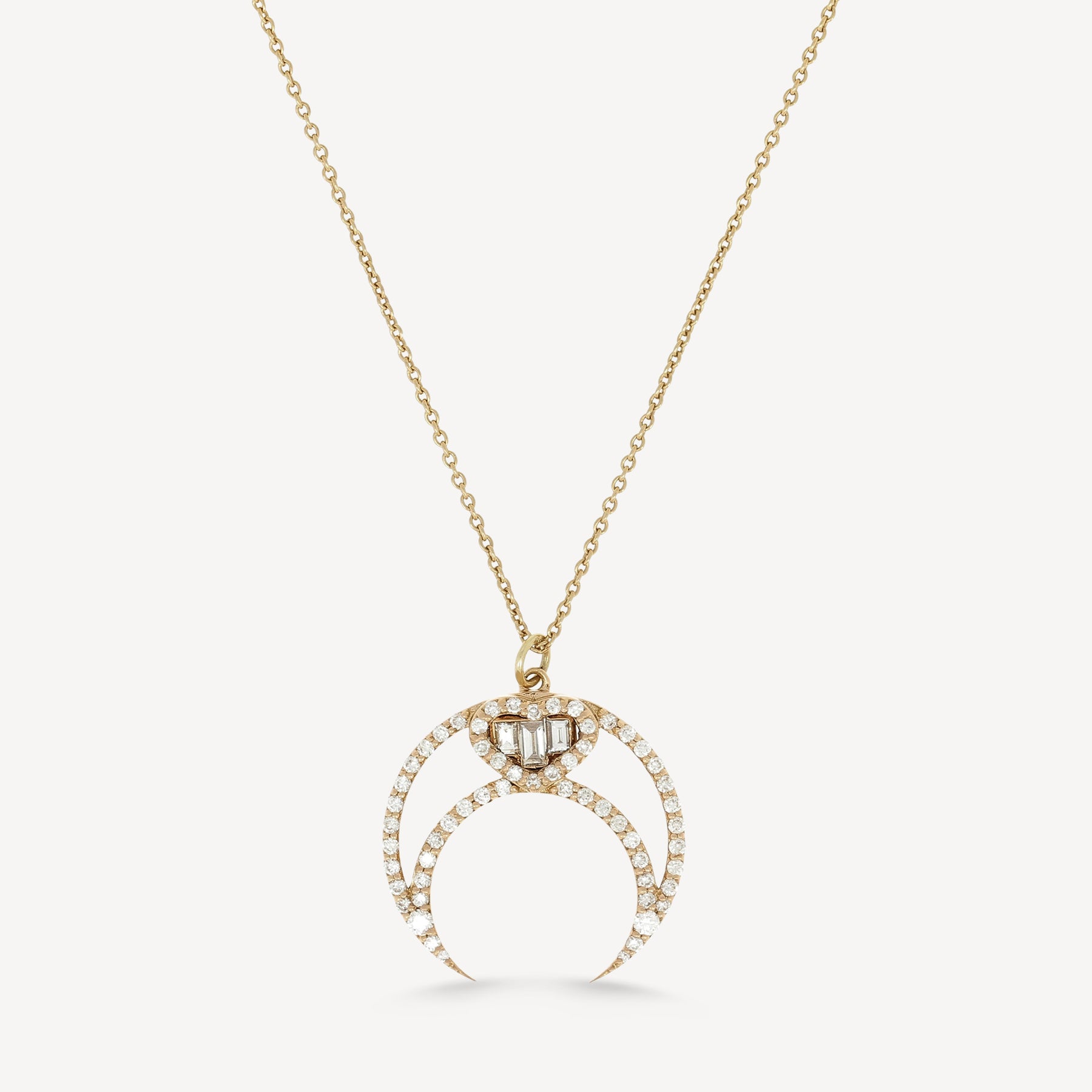 Collier High Moon Baguette Heart