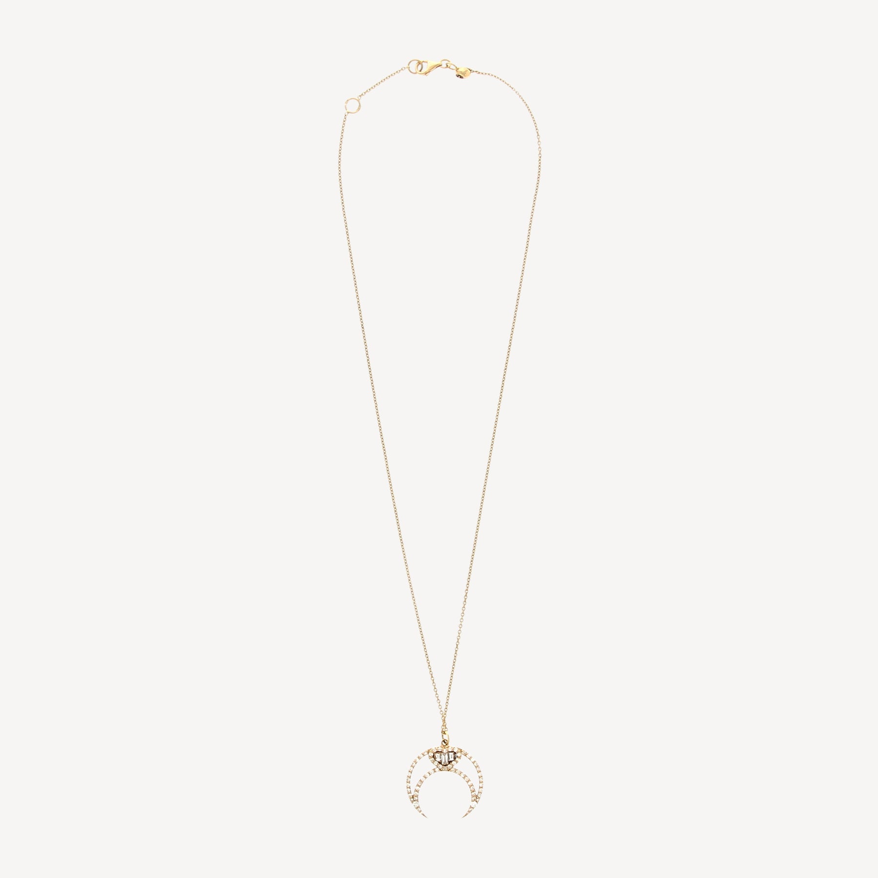 Collier High Moon Baguette Heart