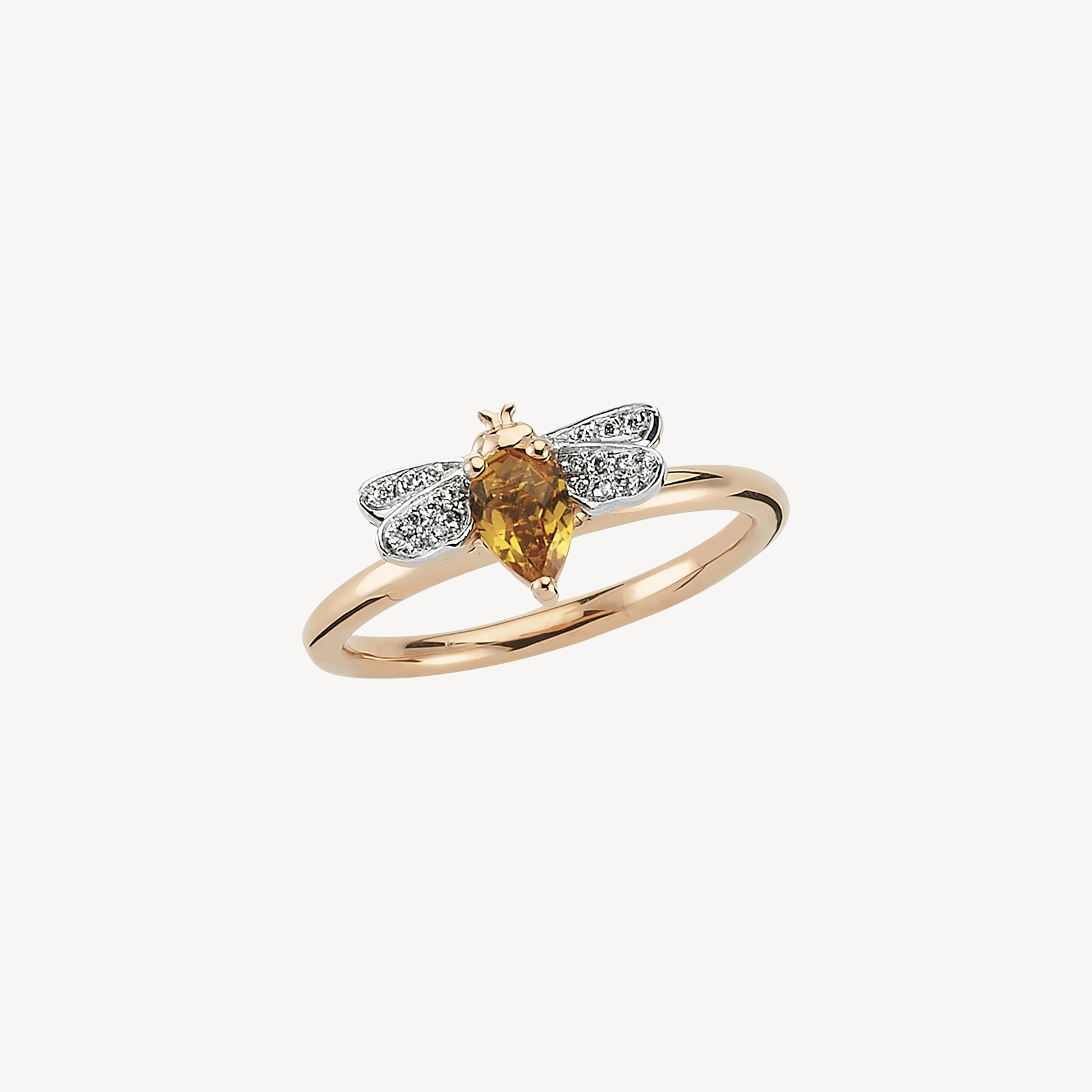 Bague Abeille Citrine