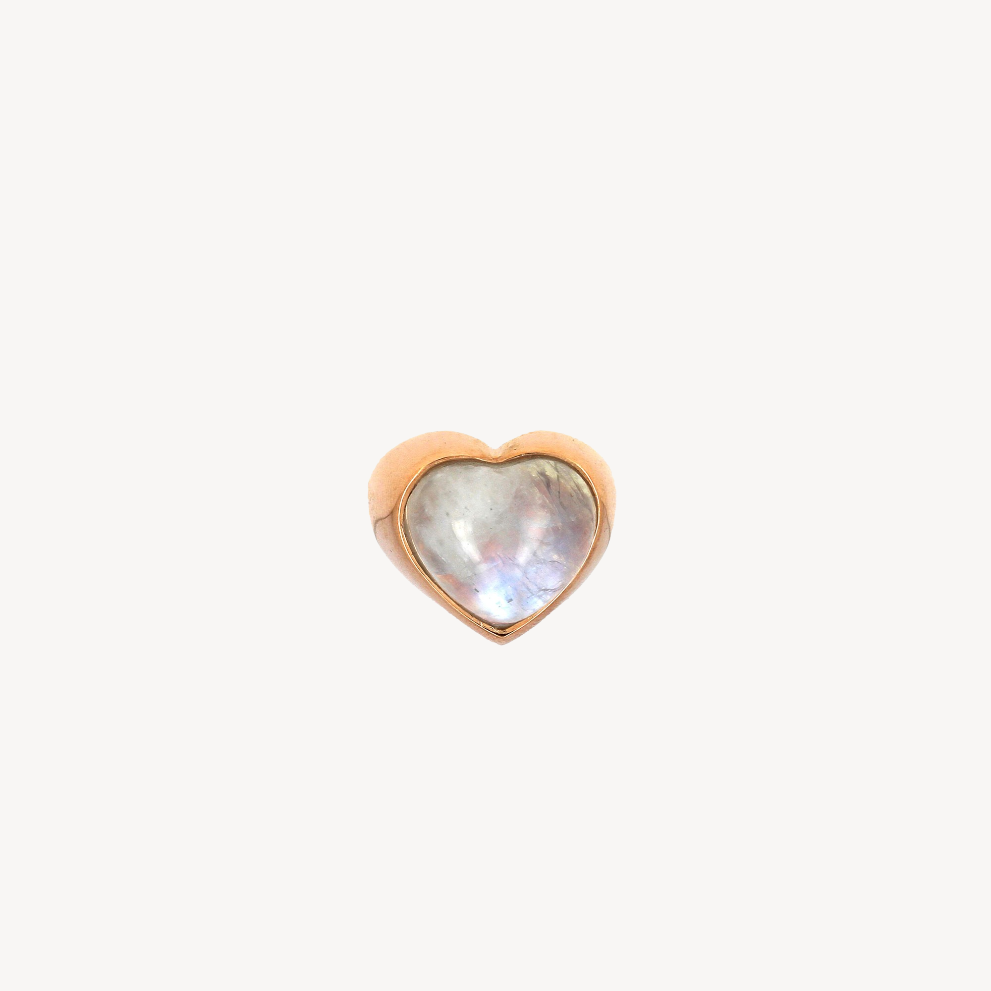 Moonstone Heart Large Bezel Ring
