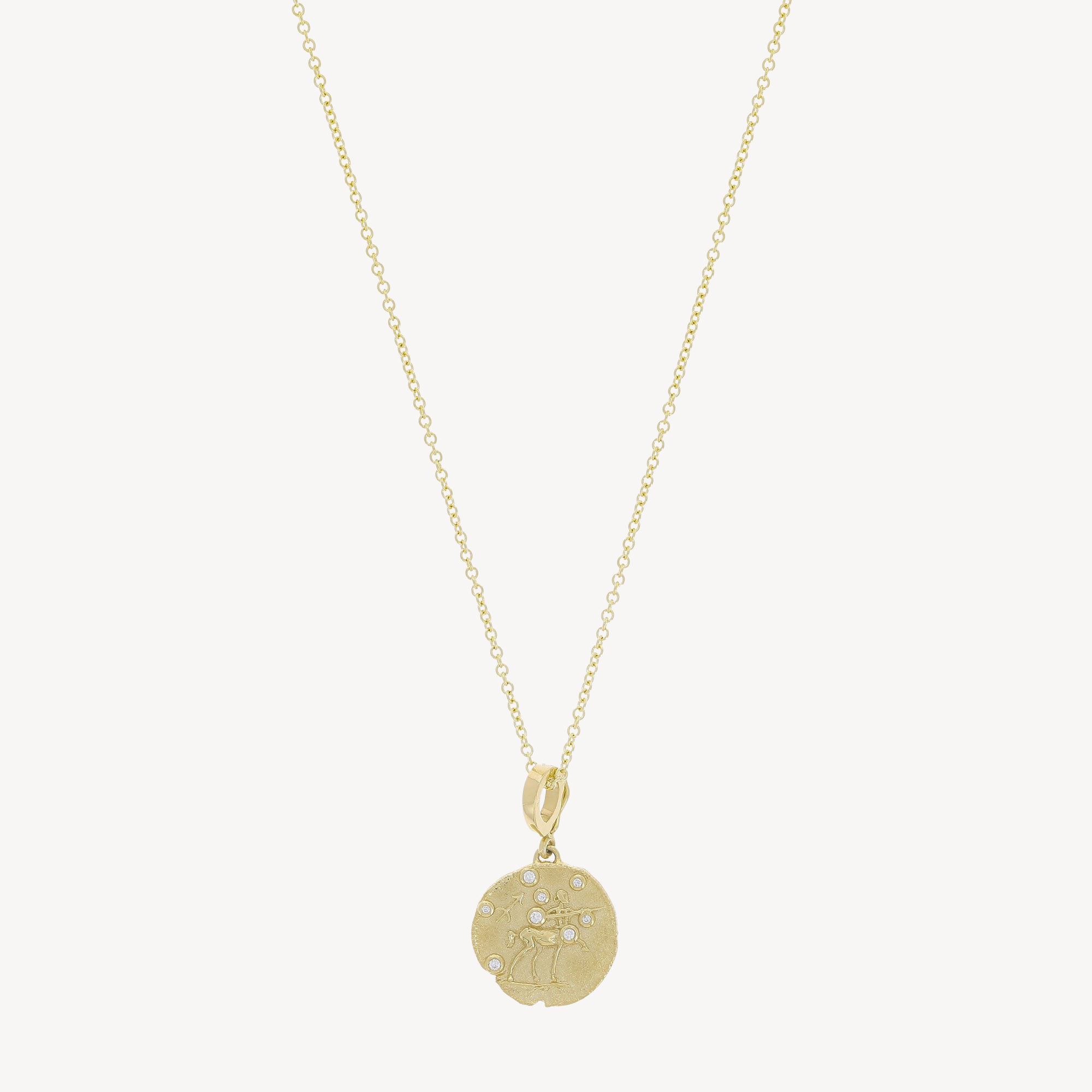 Of The Stars Sagittarius Small Coin Necklace