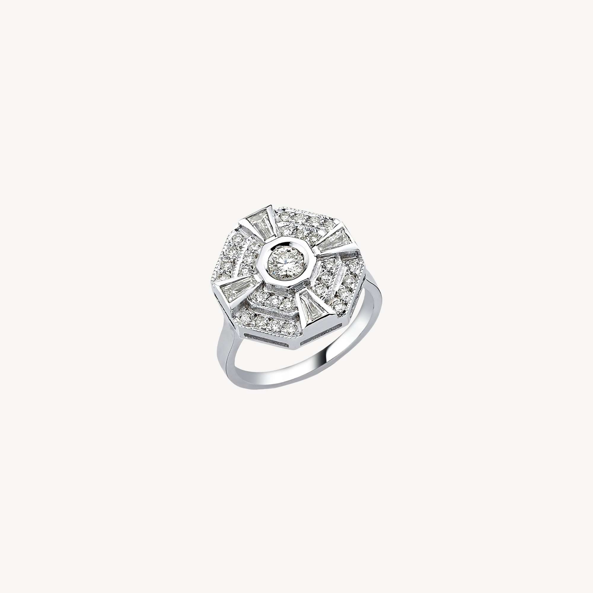 Paris Baguette Diamond Ring