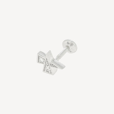 Piercing 8mm Rockaway Diamonds and White Gold