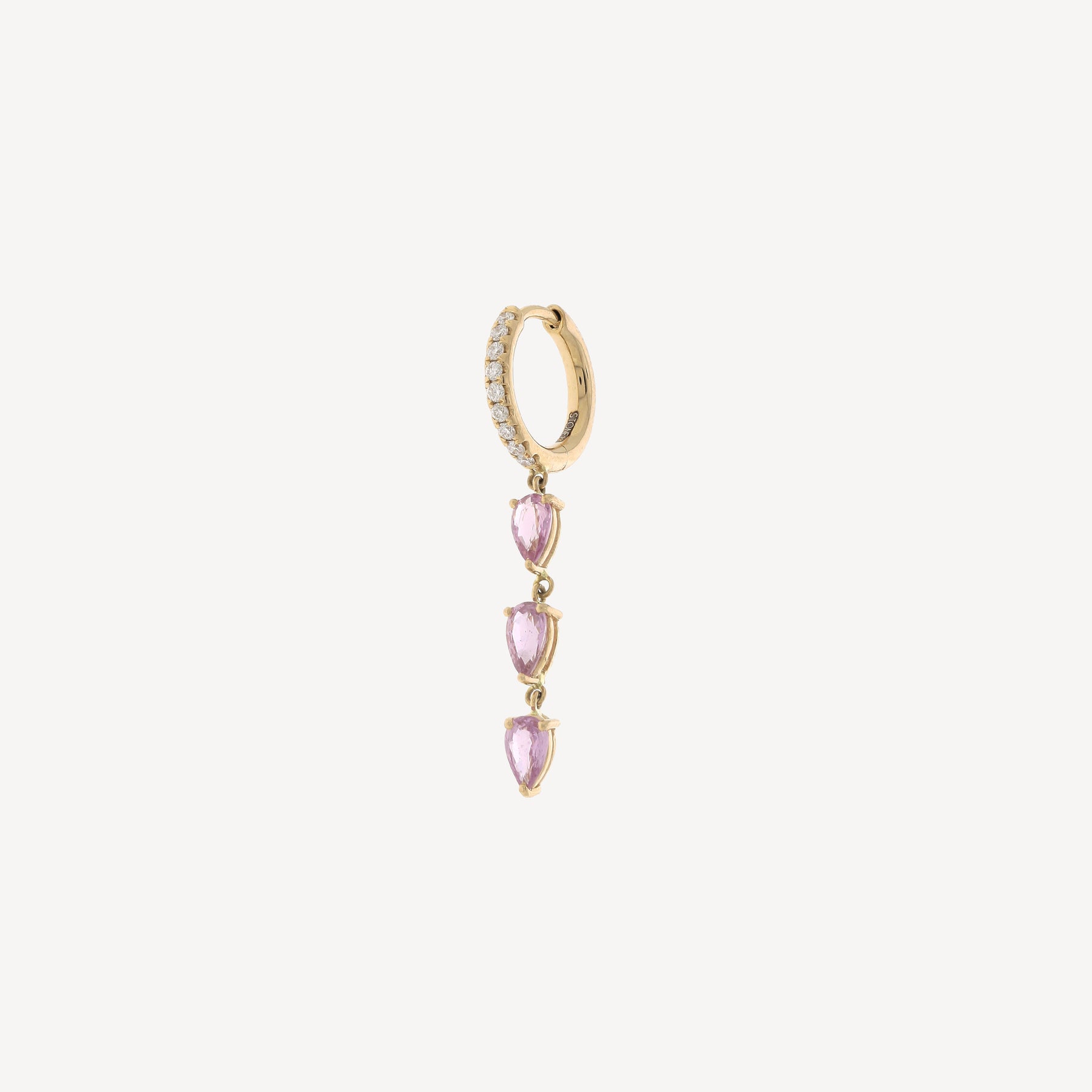 Créole Gouttes Saphir Rose