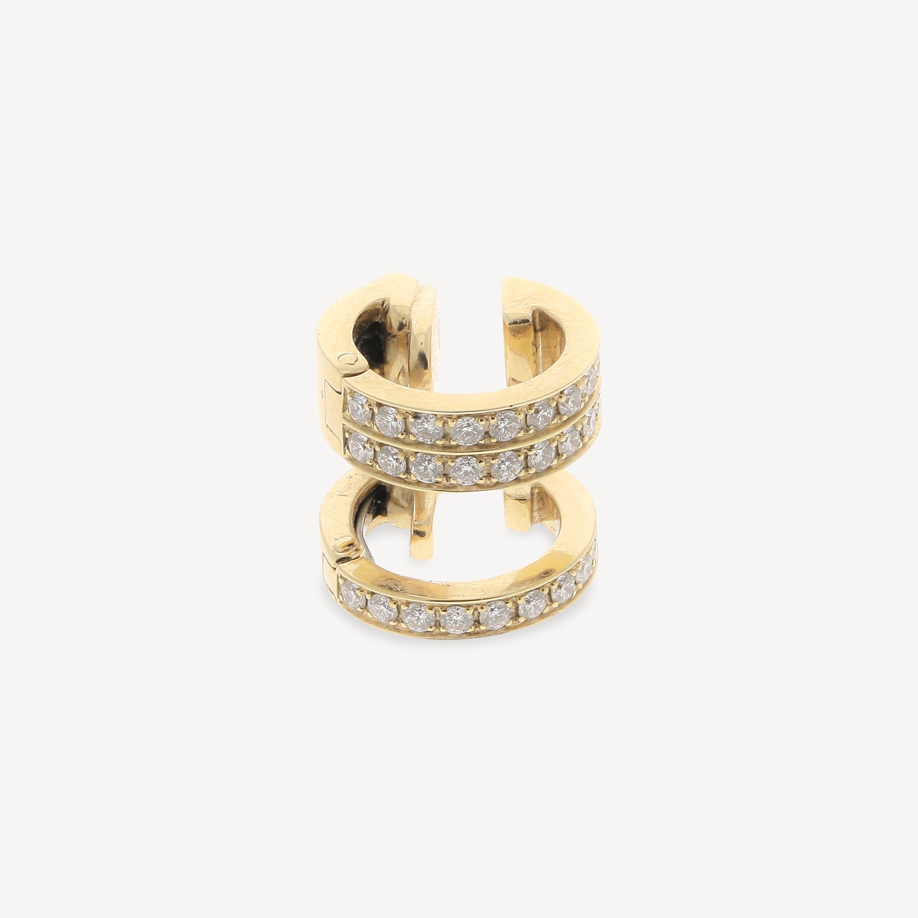 Ear cuff Or Jaune et Diamants