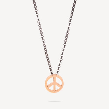 Halskette „Frieden und Liebe“ aus Gold