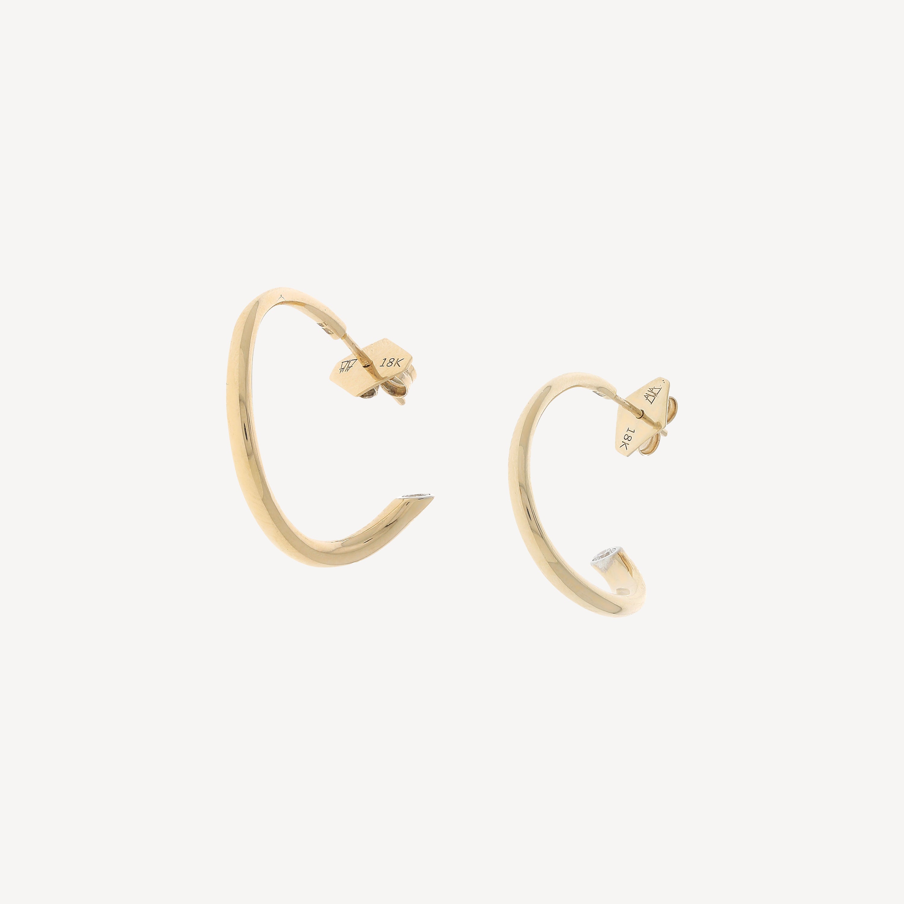Boucles d'oreilles Rose Gold and Diamond Thoby
