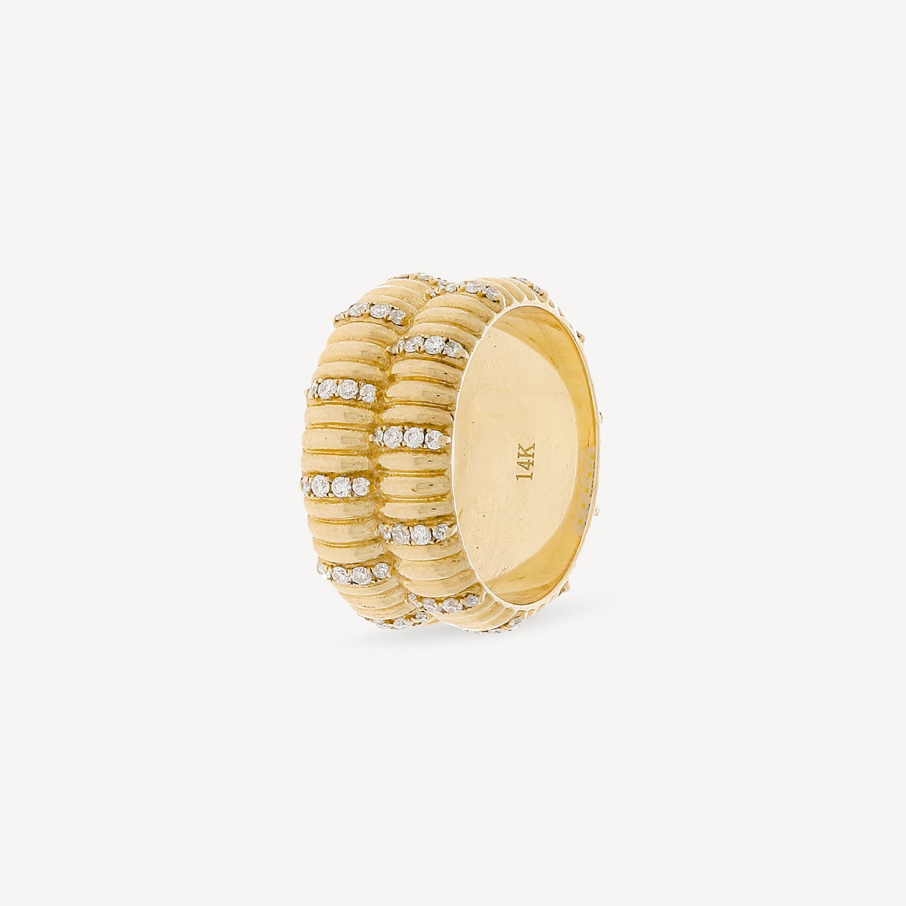 Bague Double Movement Or Rose
