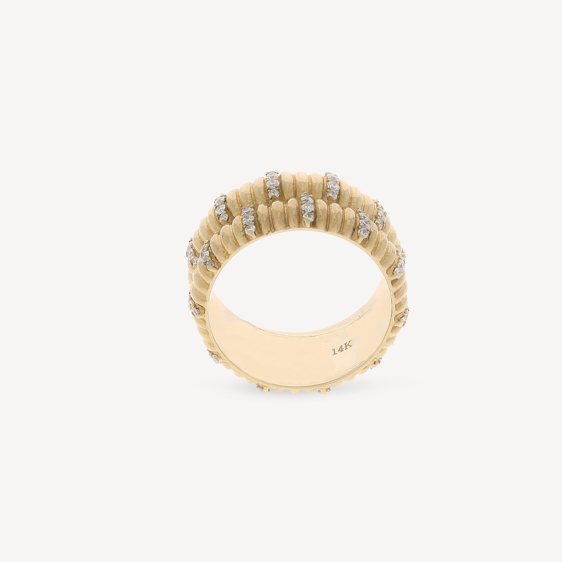 Bague Double Movement Or Rose