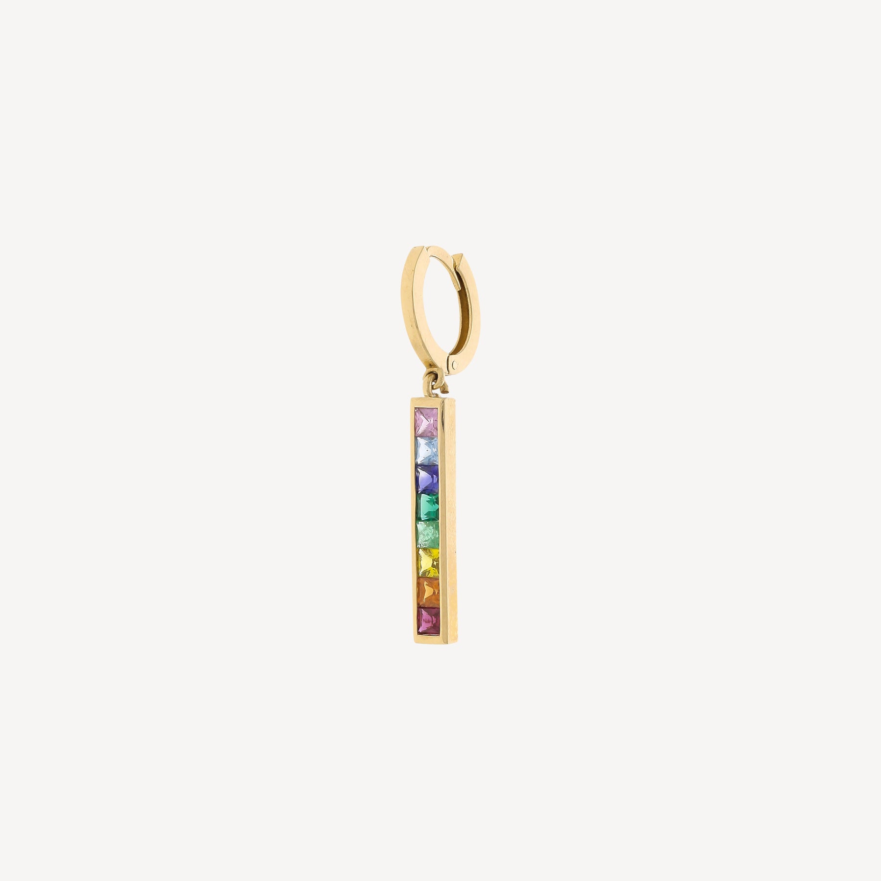 Boucle d'oreille Rainbow Initial