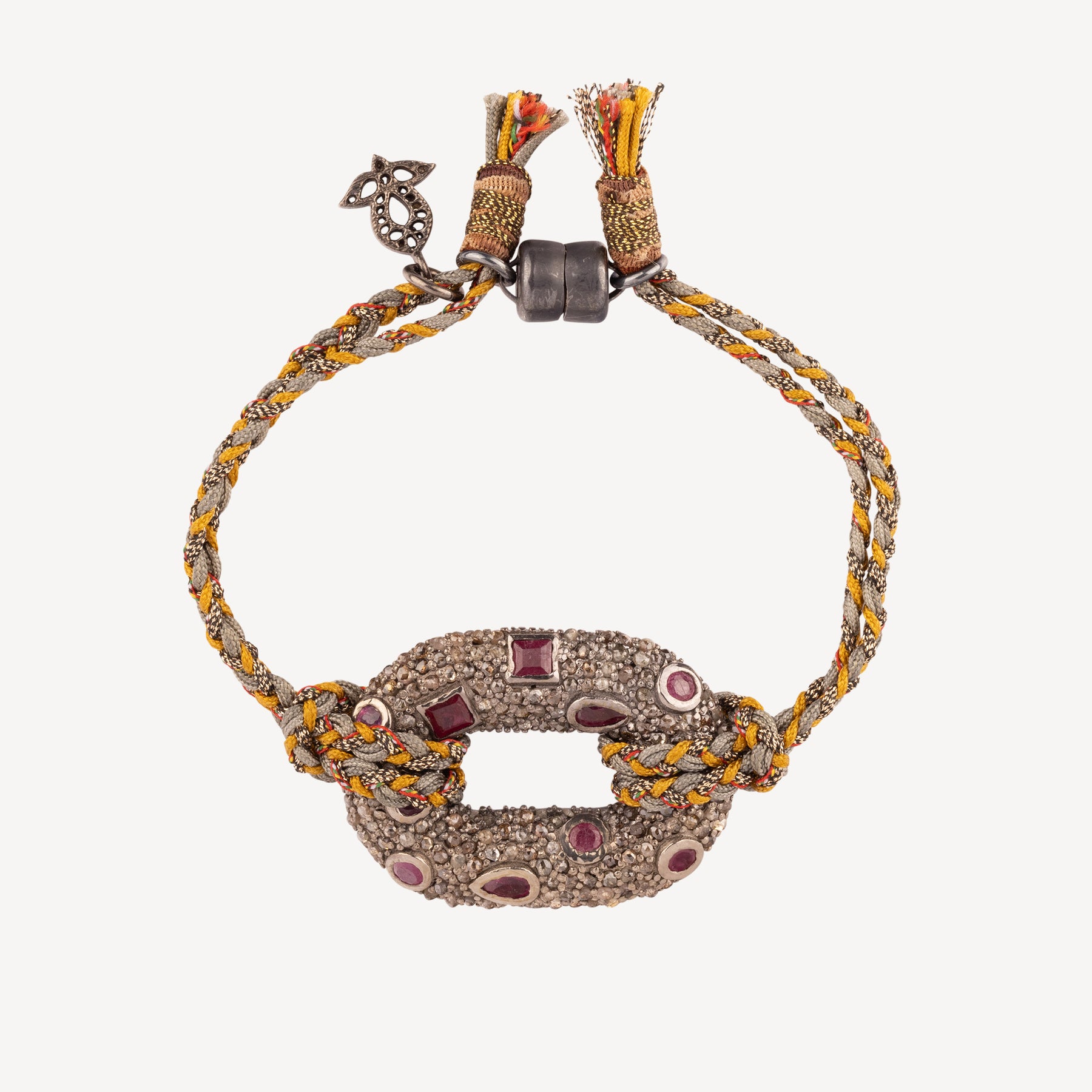 Rubin-Armband mit rundem Verschluss