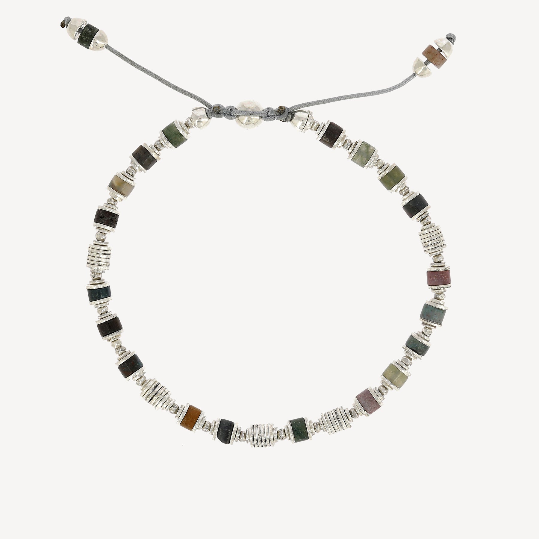 Saguaro Bracelet Silver India Agate Gemstone