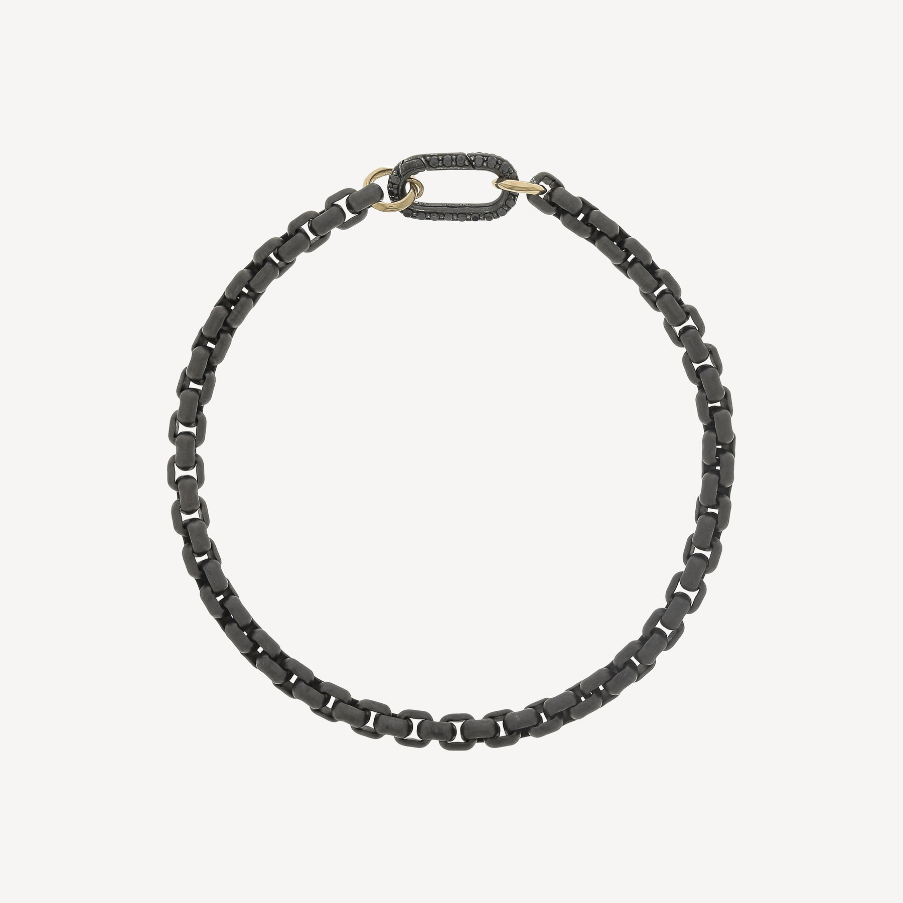 Sächsisches Armband aus Schwarzgold und schwarzen Diamanten