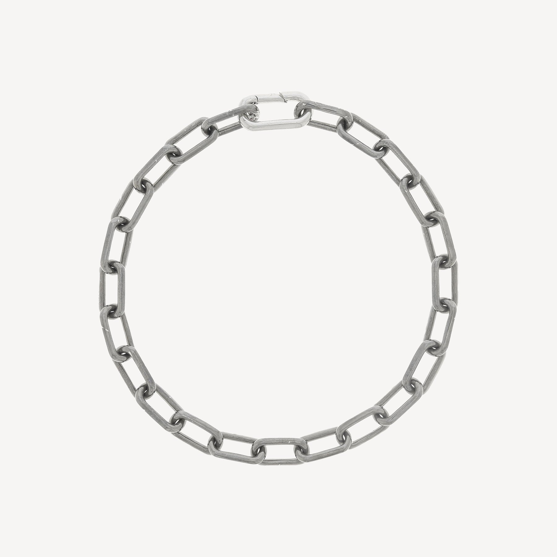Sächsisches Armband aus schwarzem Rhodium und Silber