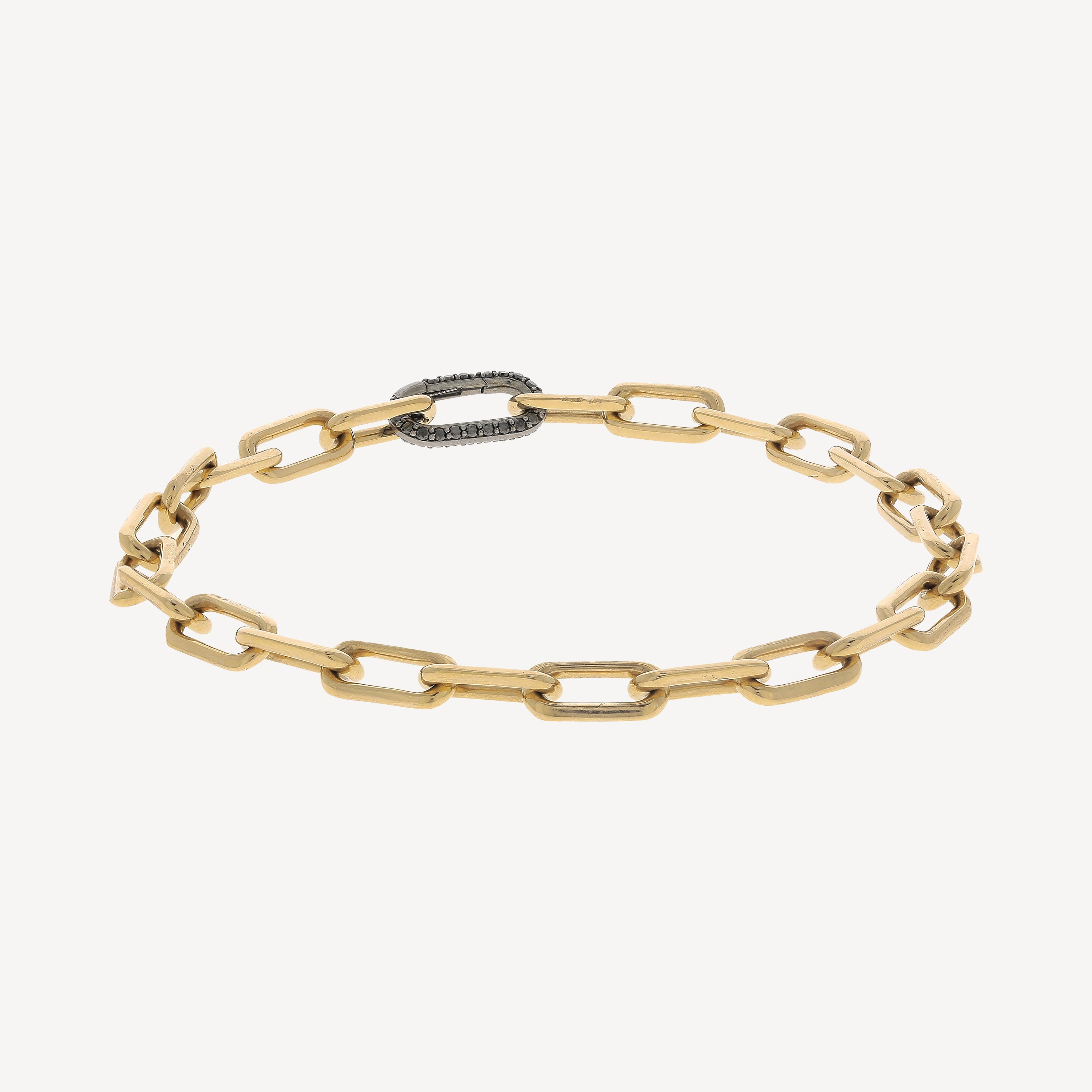 Bracelet Saxon Gold and Black Diamond Link