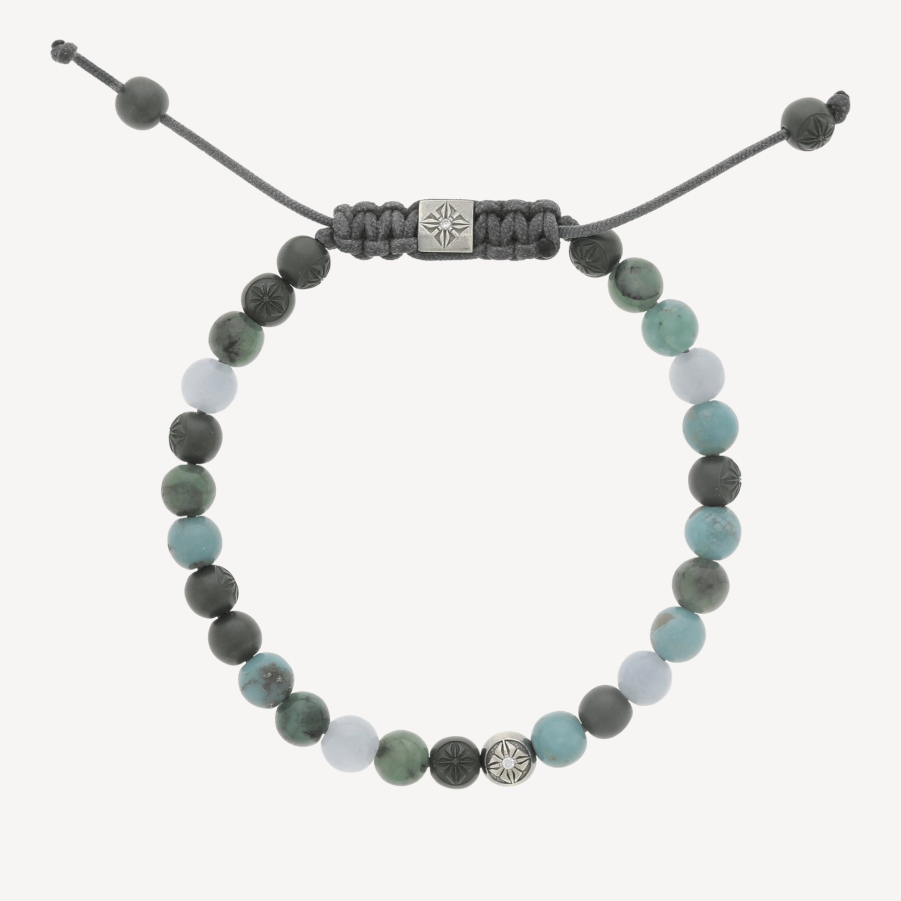 Armband mit Smaragden und Türkisen