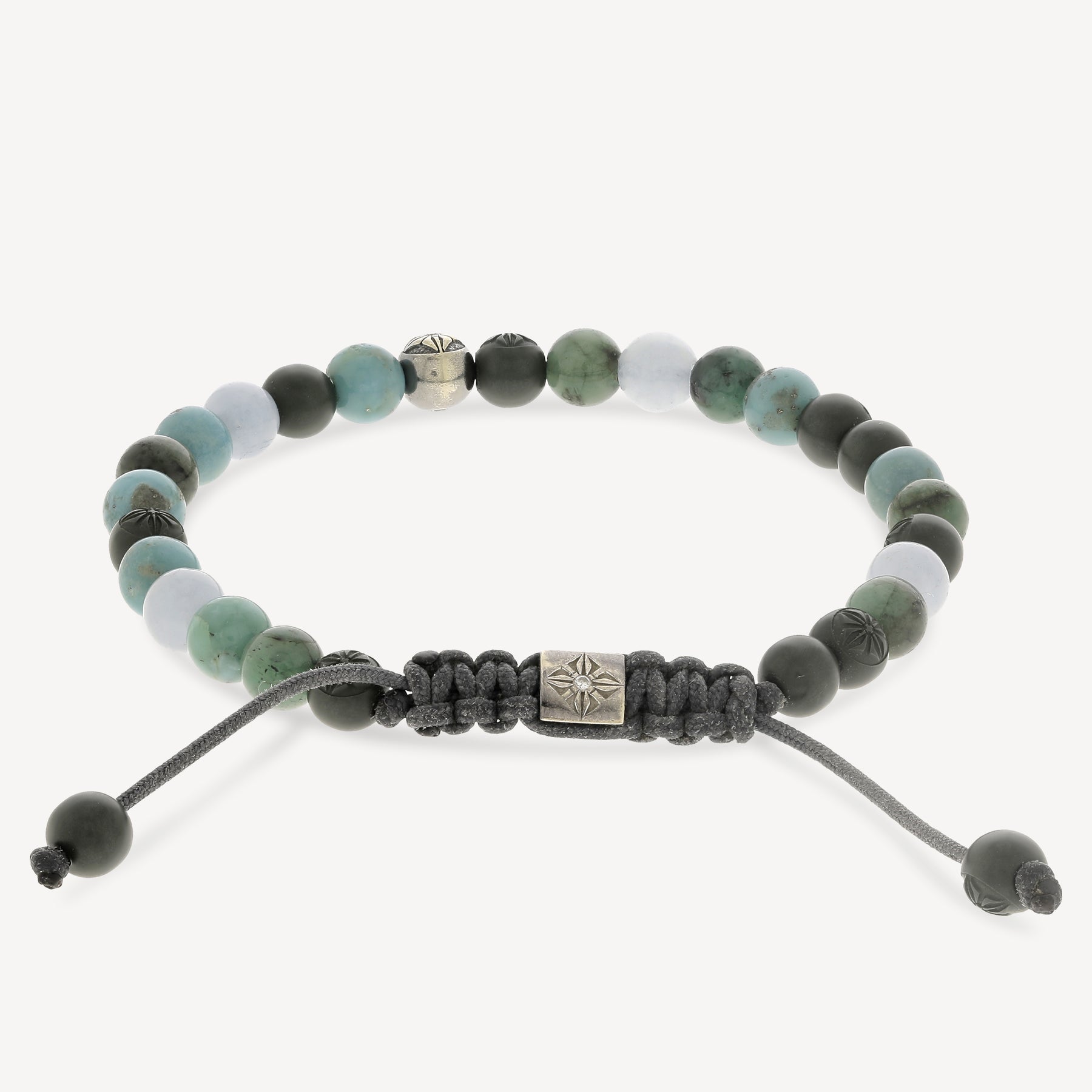 Armband mit Smaragden und Türkisen