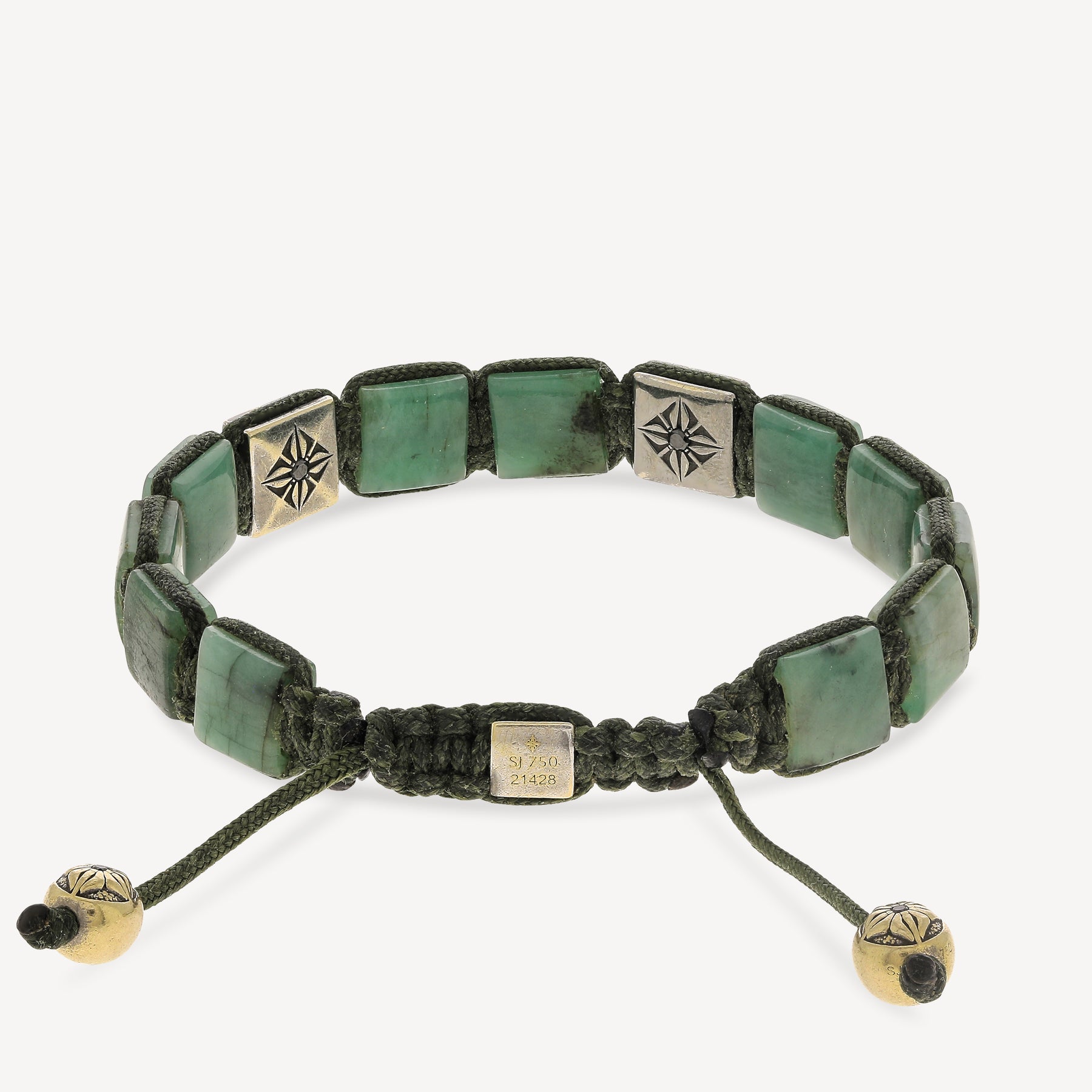 Bracelet Emeraudes et Diamants Noirs