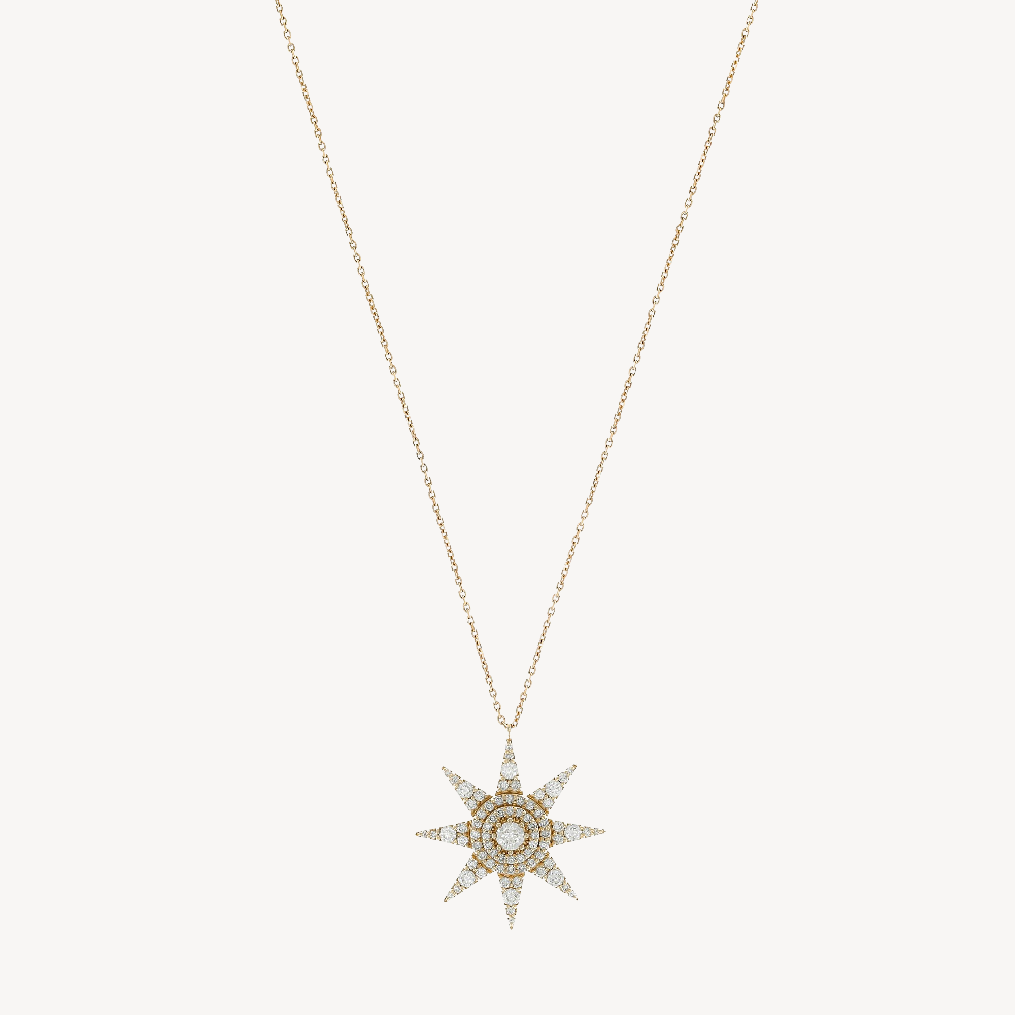Sirius Star Diamond Necklace Rose Gold