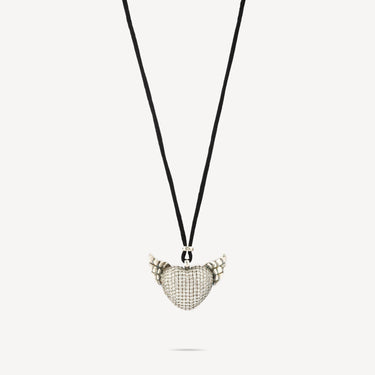 Collier Pendentif Coeur Ailé