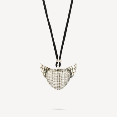 Collier Pendentif Coeur Ailé