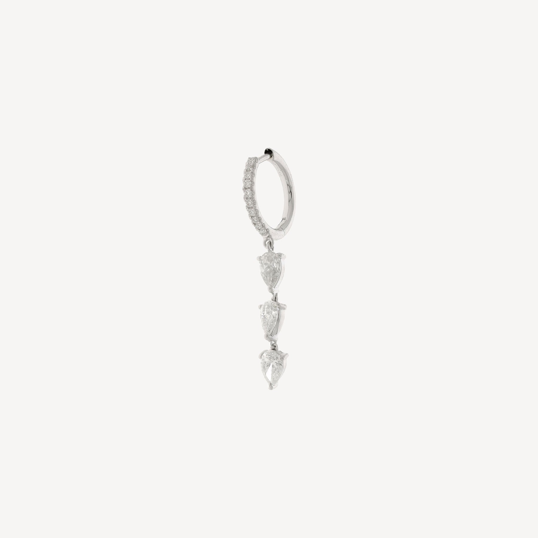 Créole Triple Diamant Poire