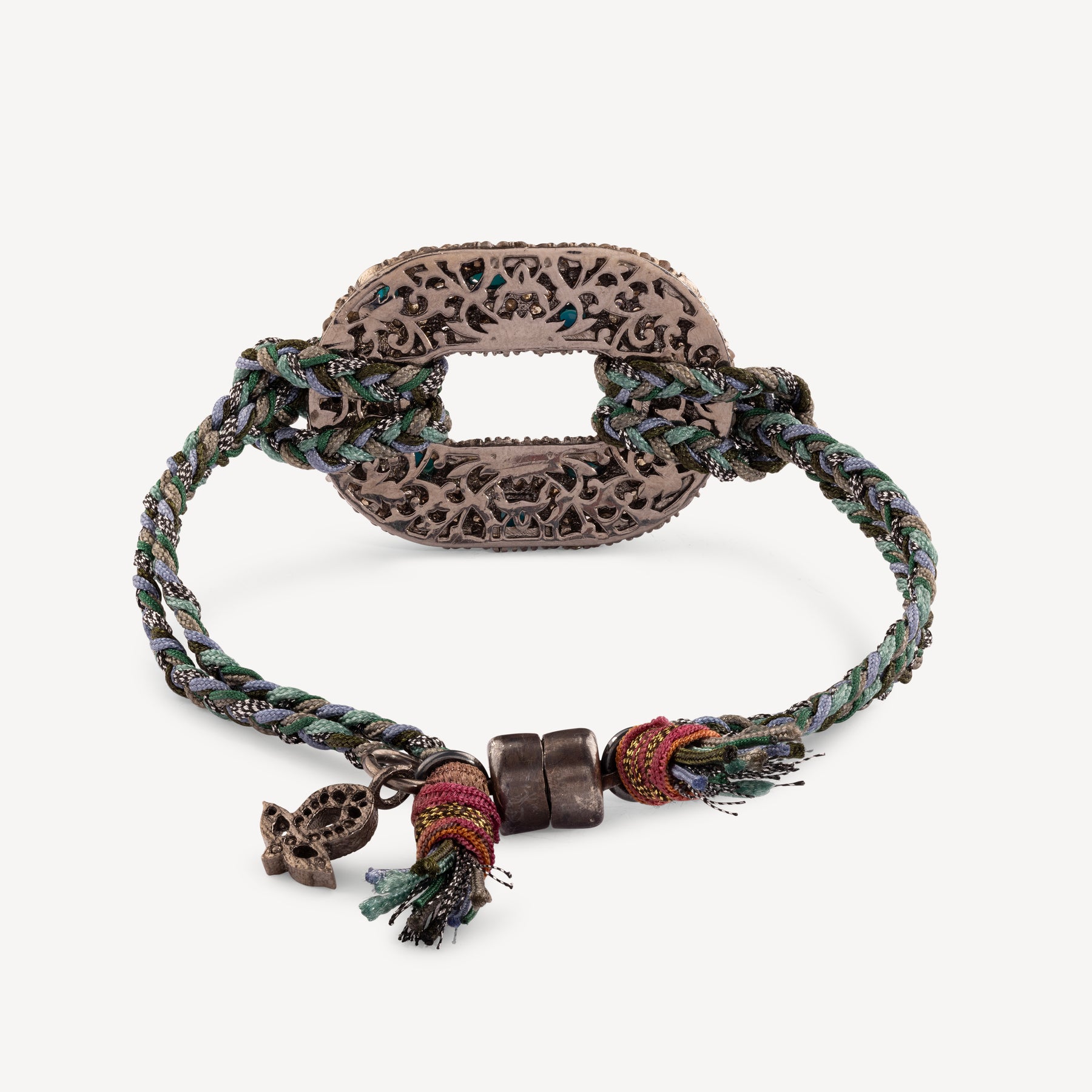 Türkisfarbenes Armband mit rundem Verschluss