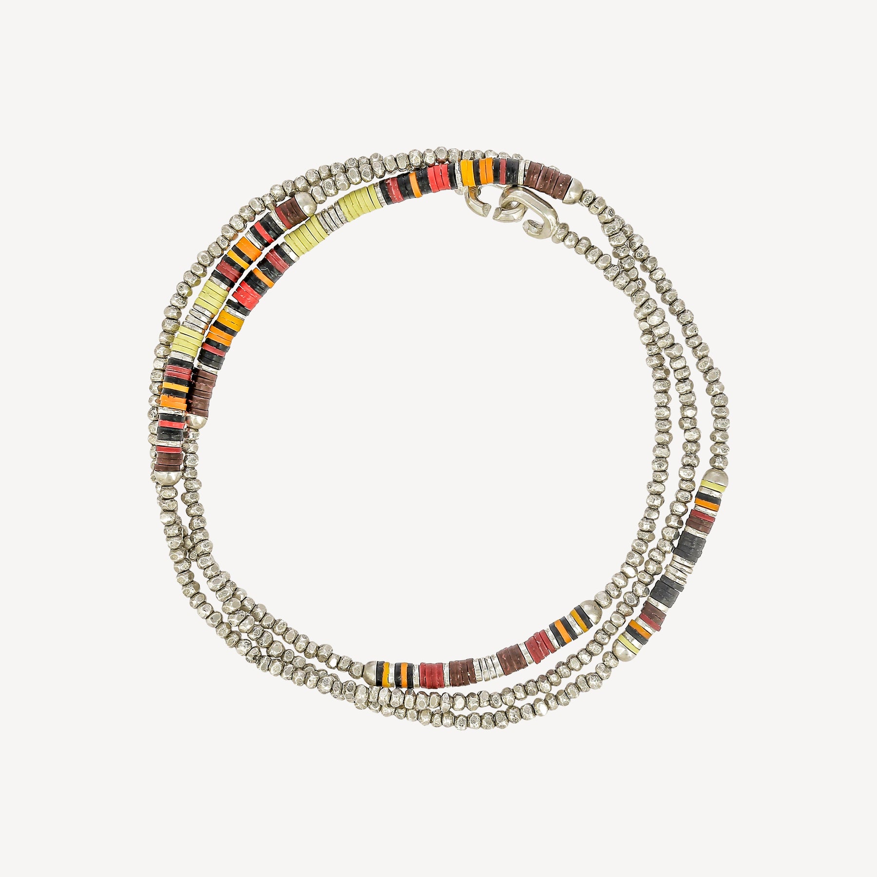 Volta 35 Armband Hellgelbe Musterperlen