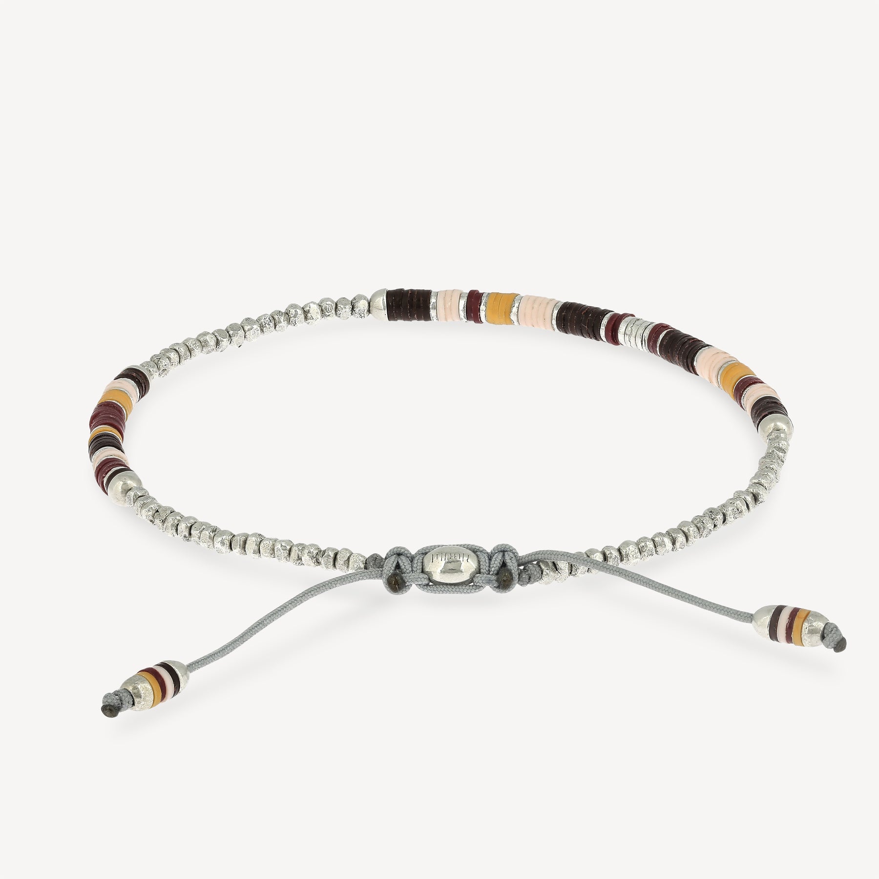 Volta 4 Armband braune Musterperlen
