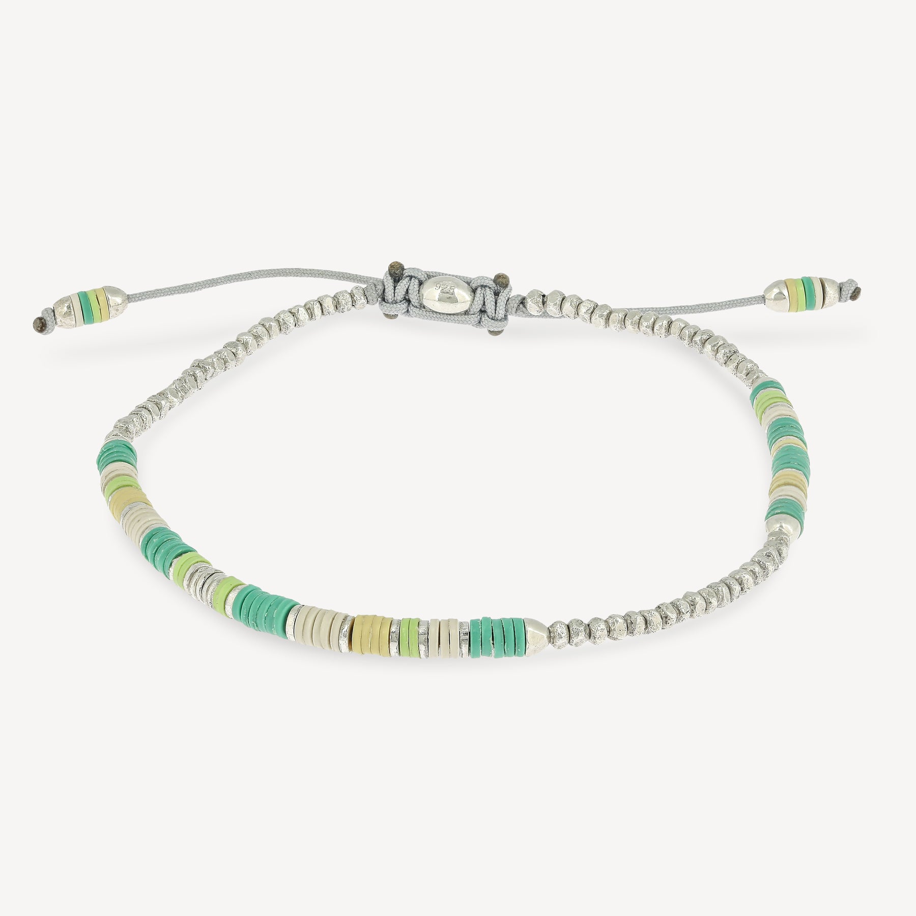 Volta 4 Armband grüne Musterperlen