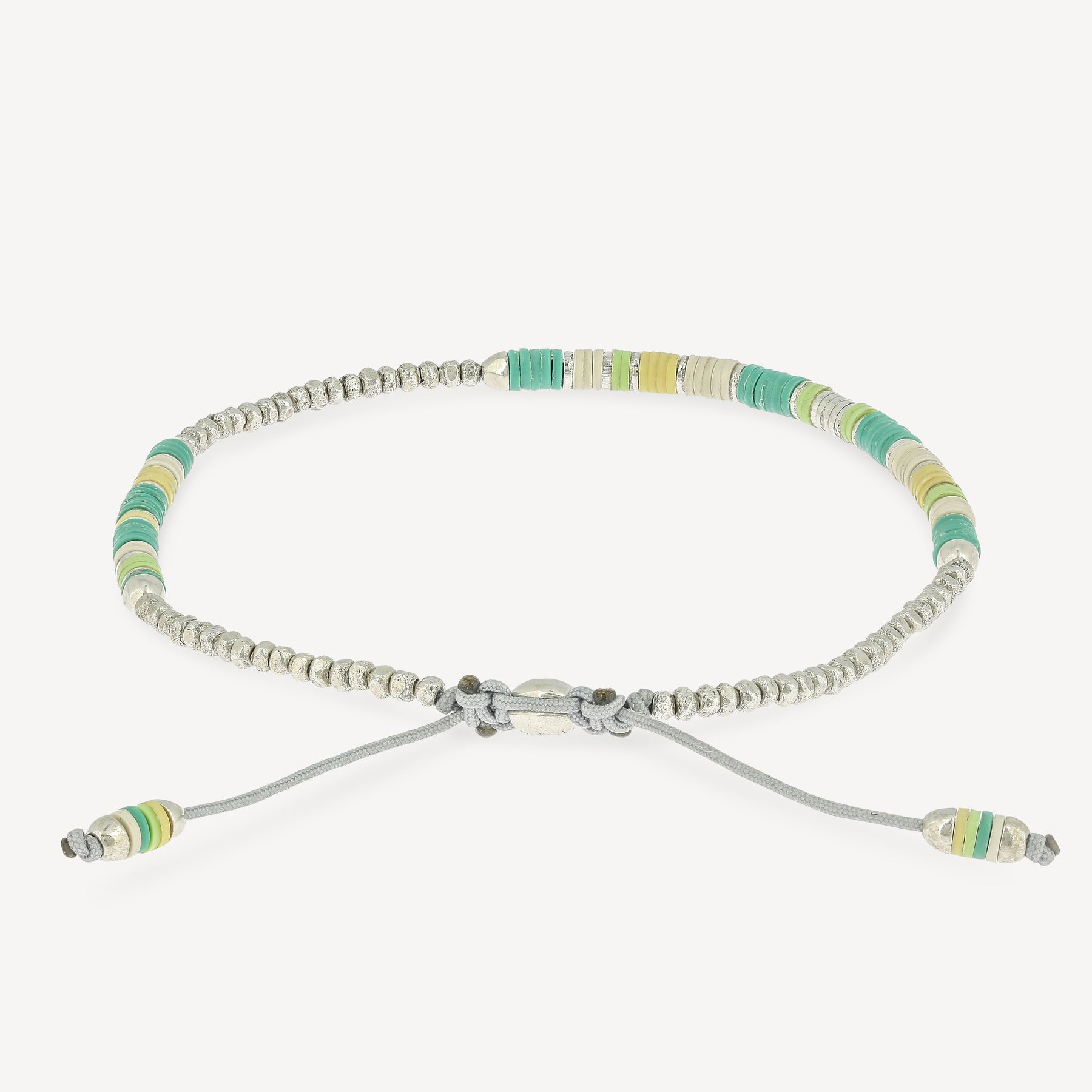 Volta 4 Armband grüne Musterperlen