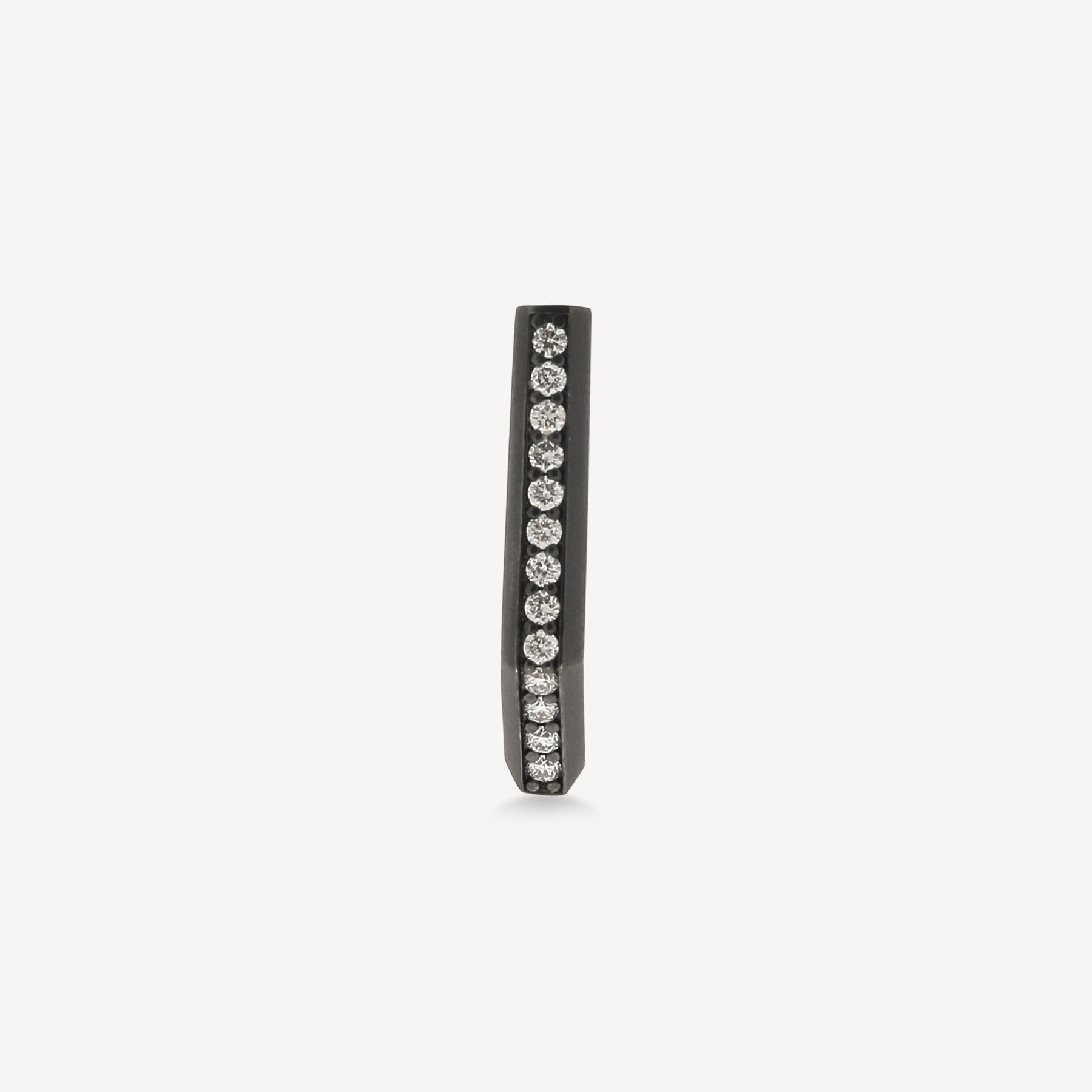 Boucle d'oreille Callisto Or Noir Diamants Blancs