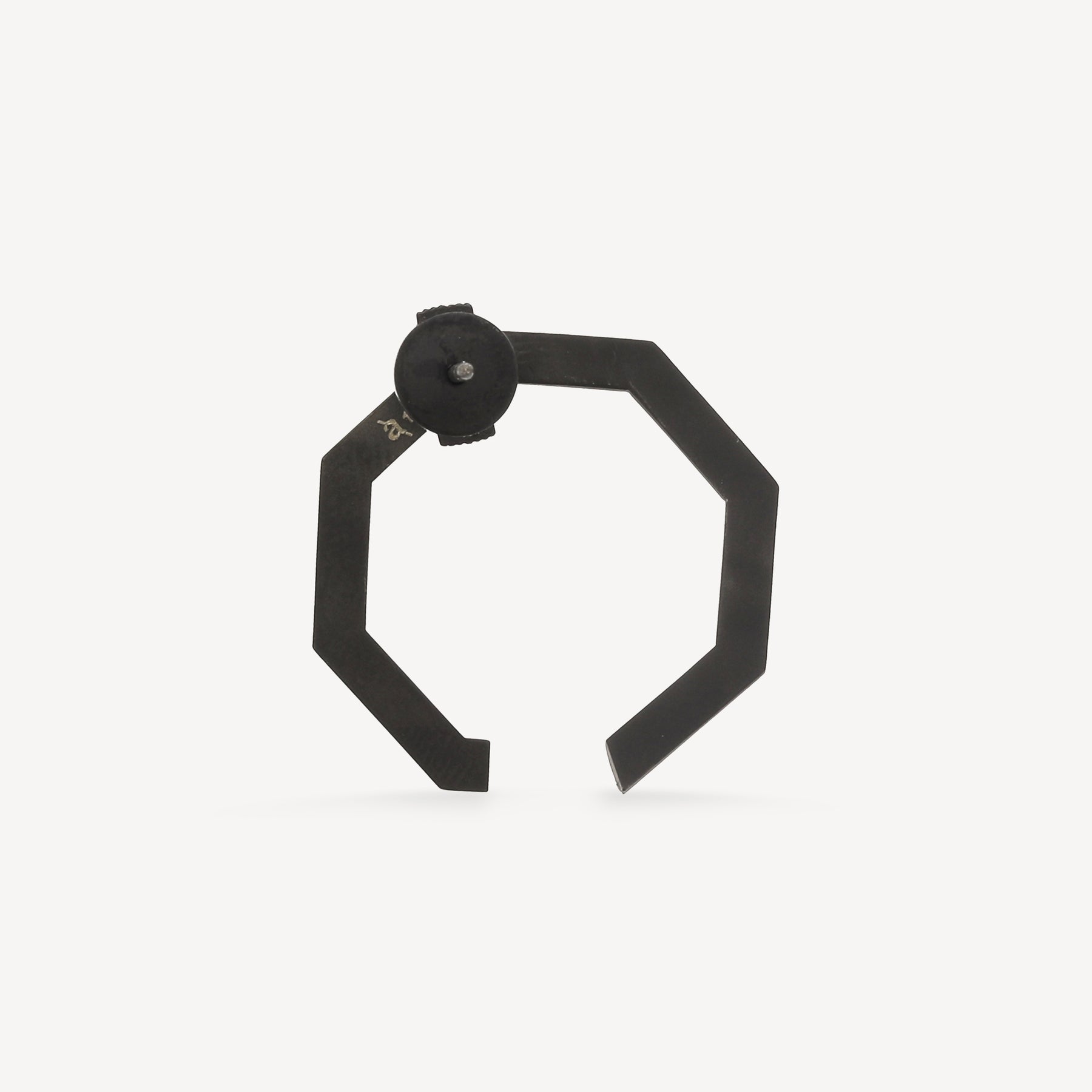 Eclipse Earring Black Gold White Diamonds