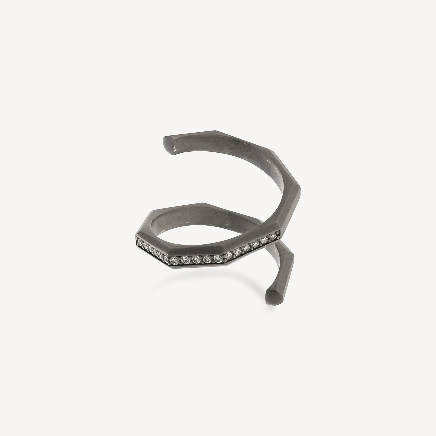 Bague Hypnosis Or Noir Diamants Blancs