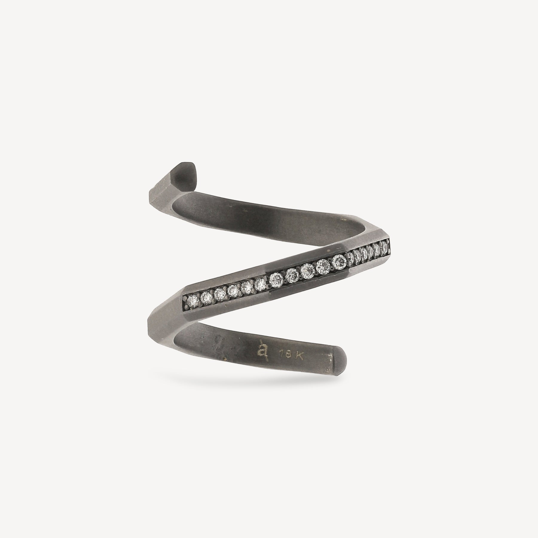 Bague Hypnosis Or Noir Diamants Blancs