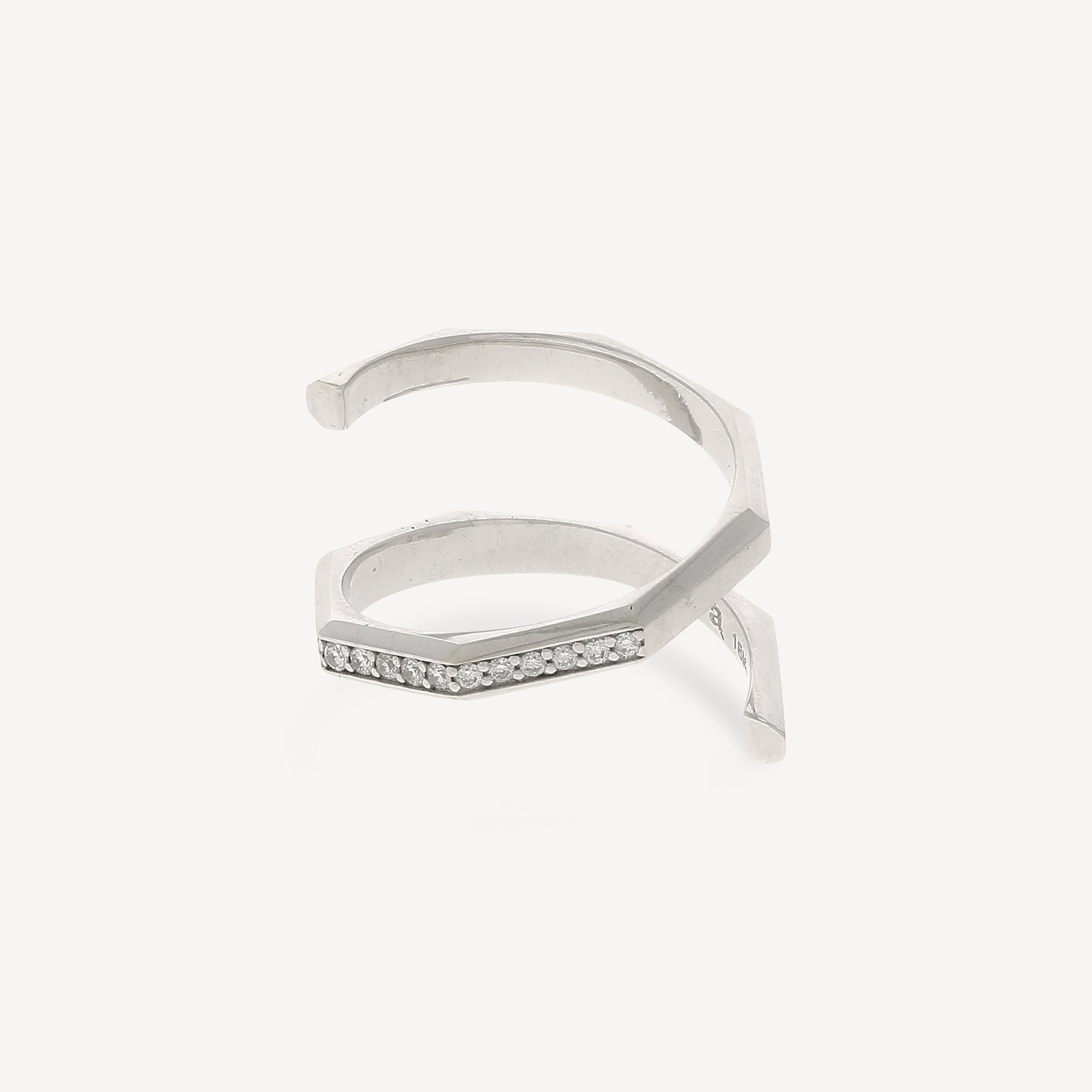 Bague Hypnosis Or Blanc Diamants Blancs