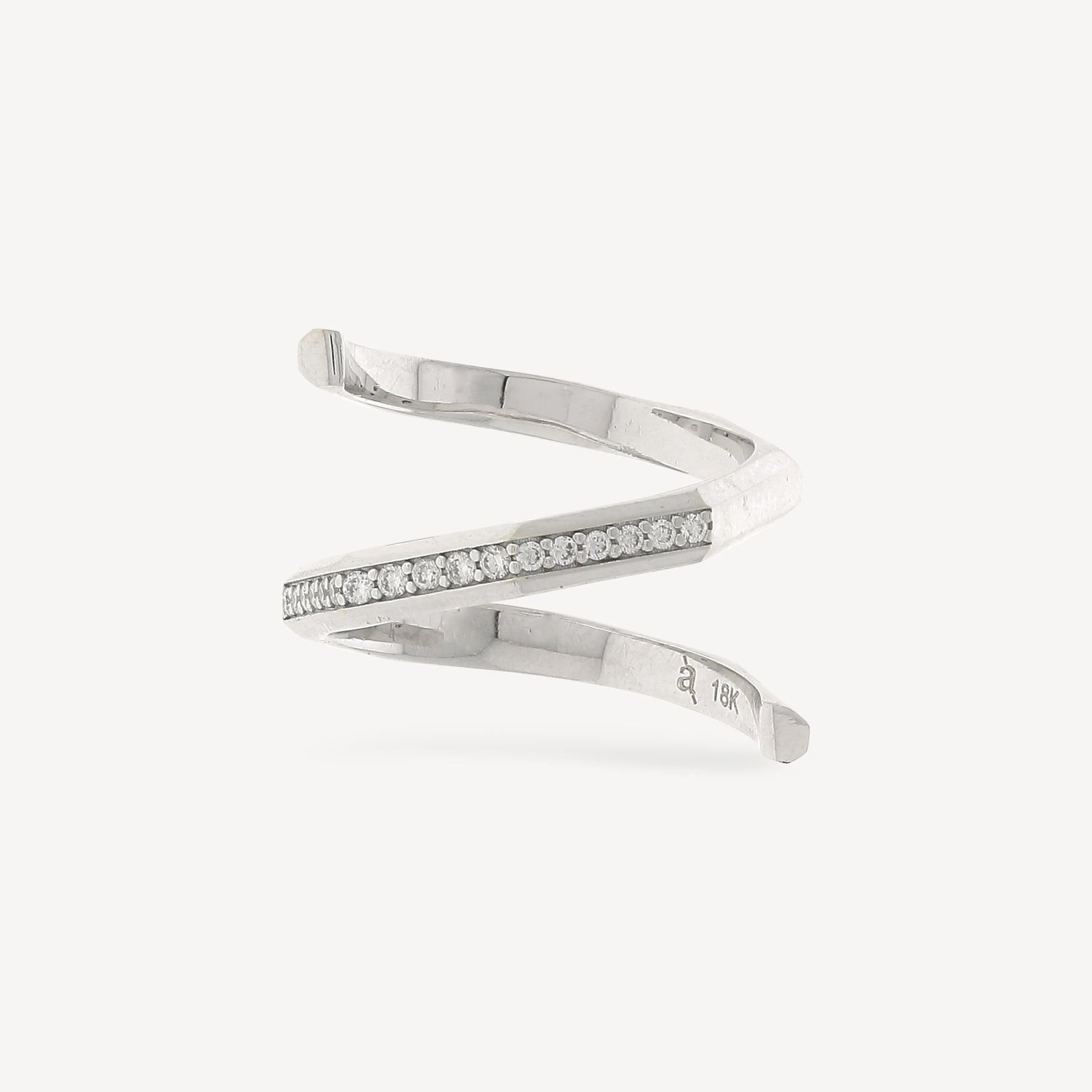 Bague Hypnosis Or Blanc Diamants Blancs