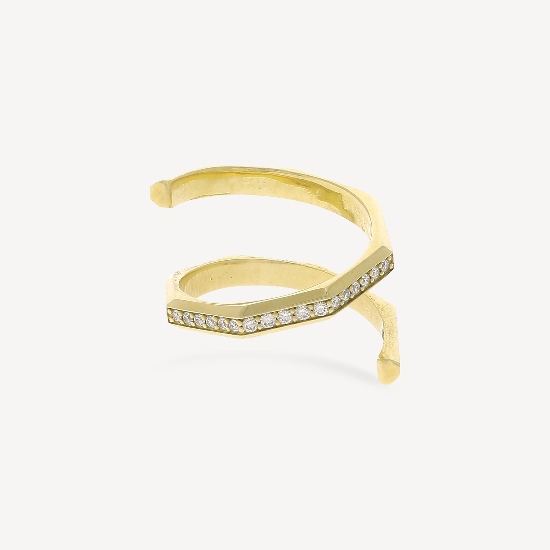 Bague Hypnosis Or Jaune Diamants Blancs