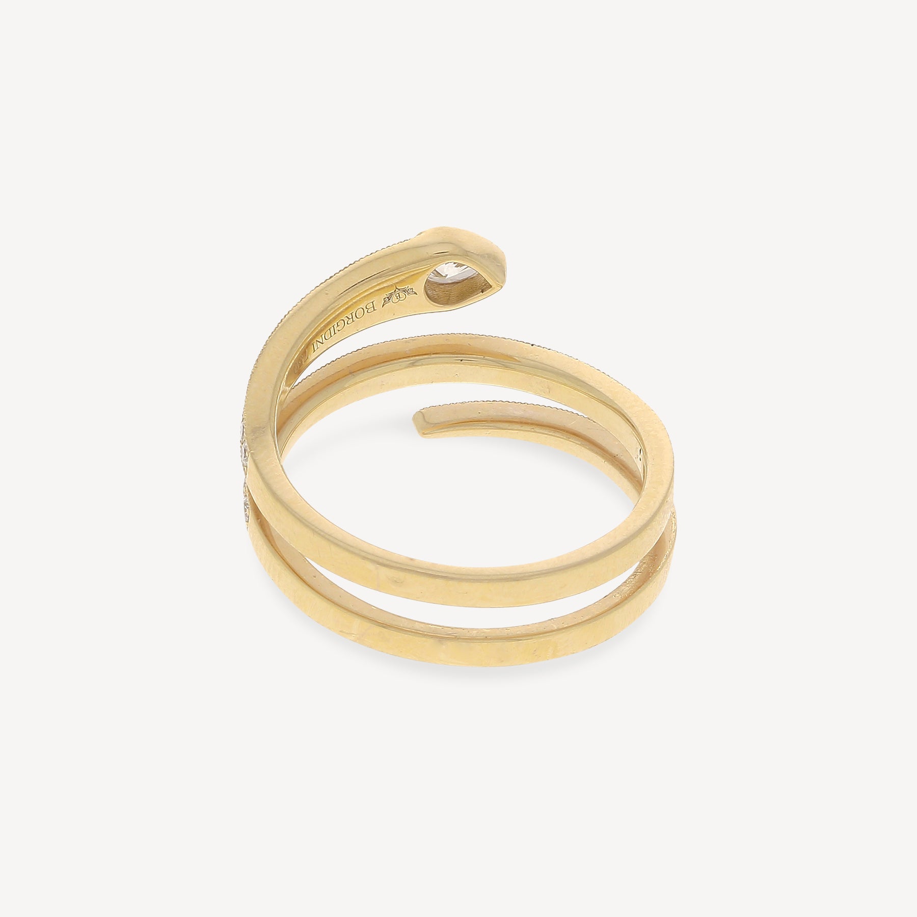 Bague Wrapped Pave Diamond Snake