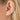 8mm Rose Gold Triple Spike Granulated Earring