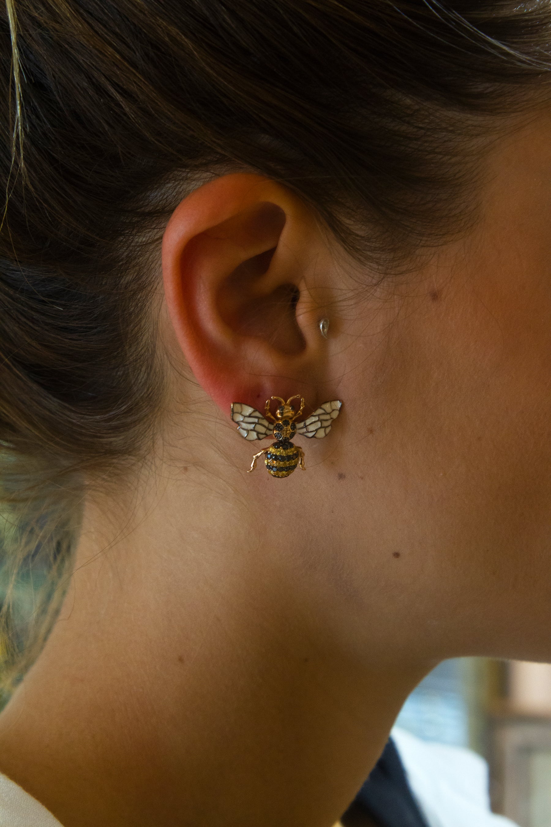 Honey Comb Ohrring