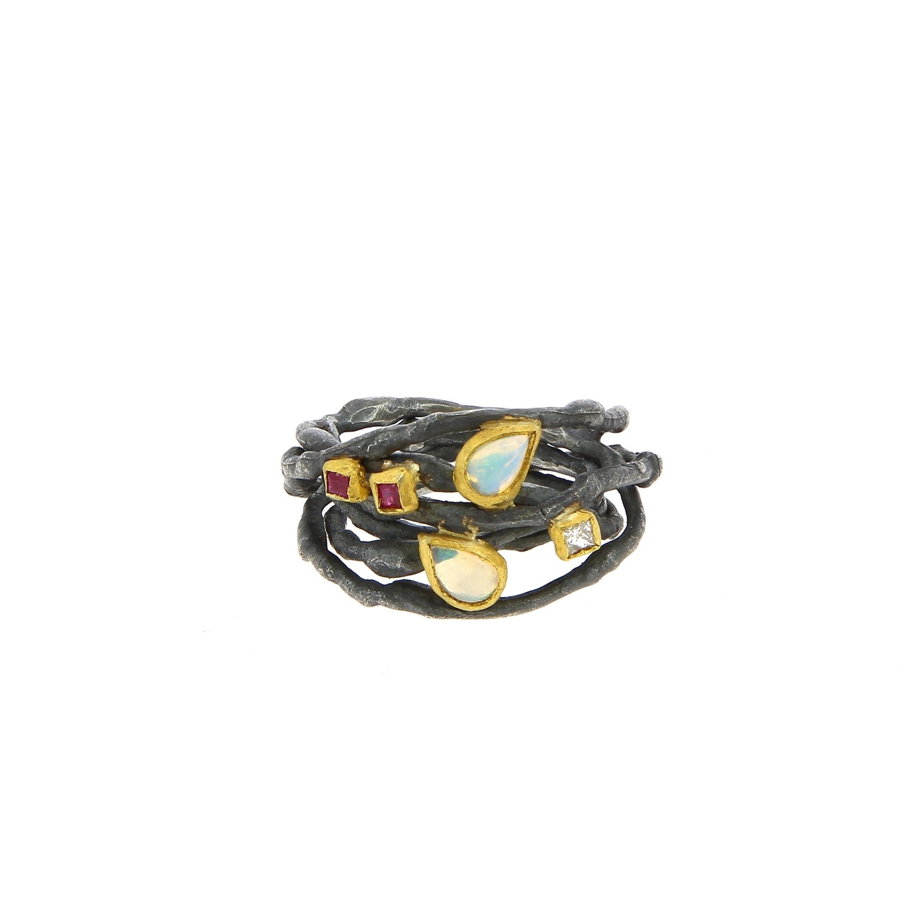 Bague fil d'argent et or - Boaz kashi - Bagues pour femme - Mad Lords