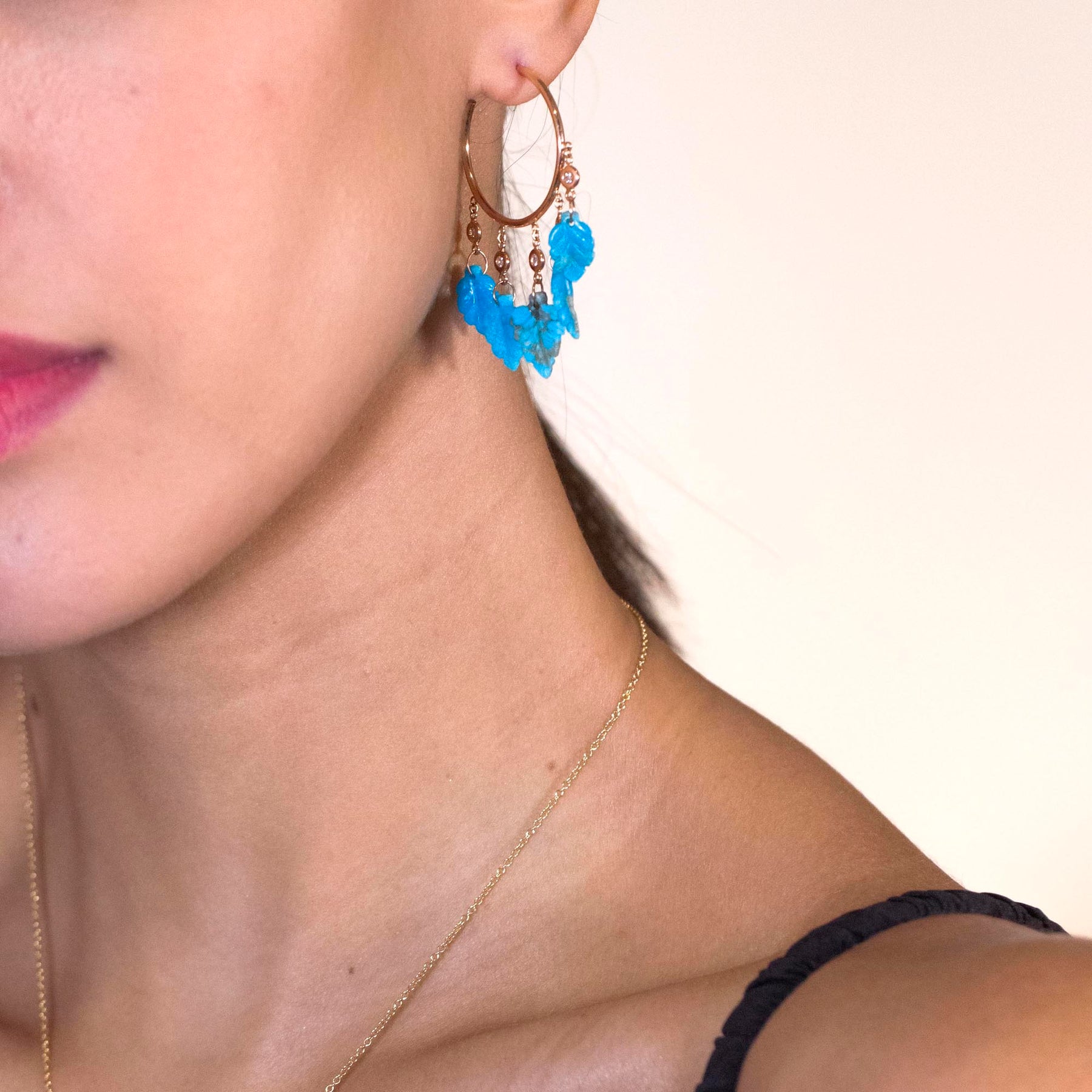 5 Diamanten Blatt Türkis Creole