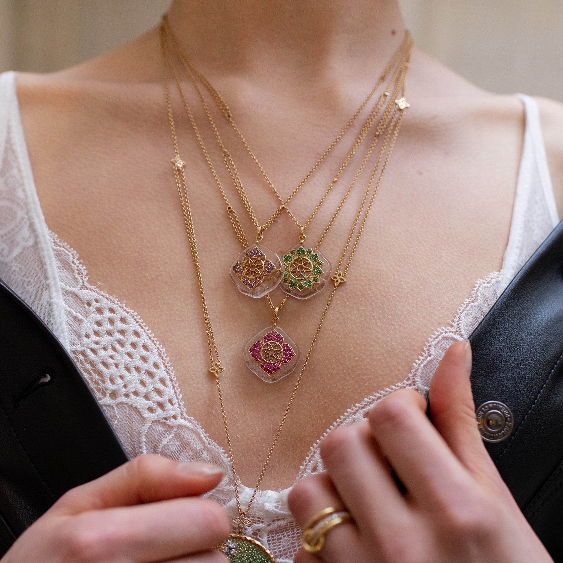 Collier Pebble Troisième Oeil
