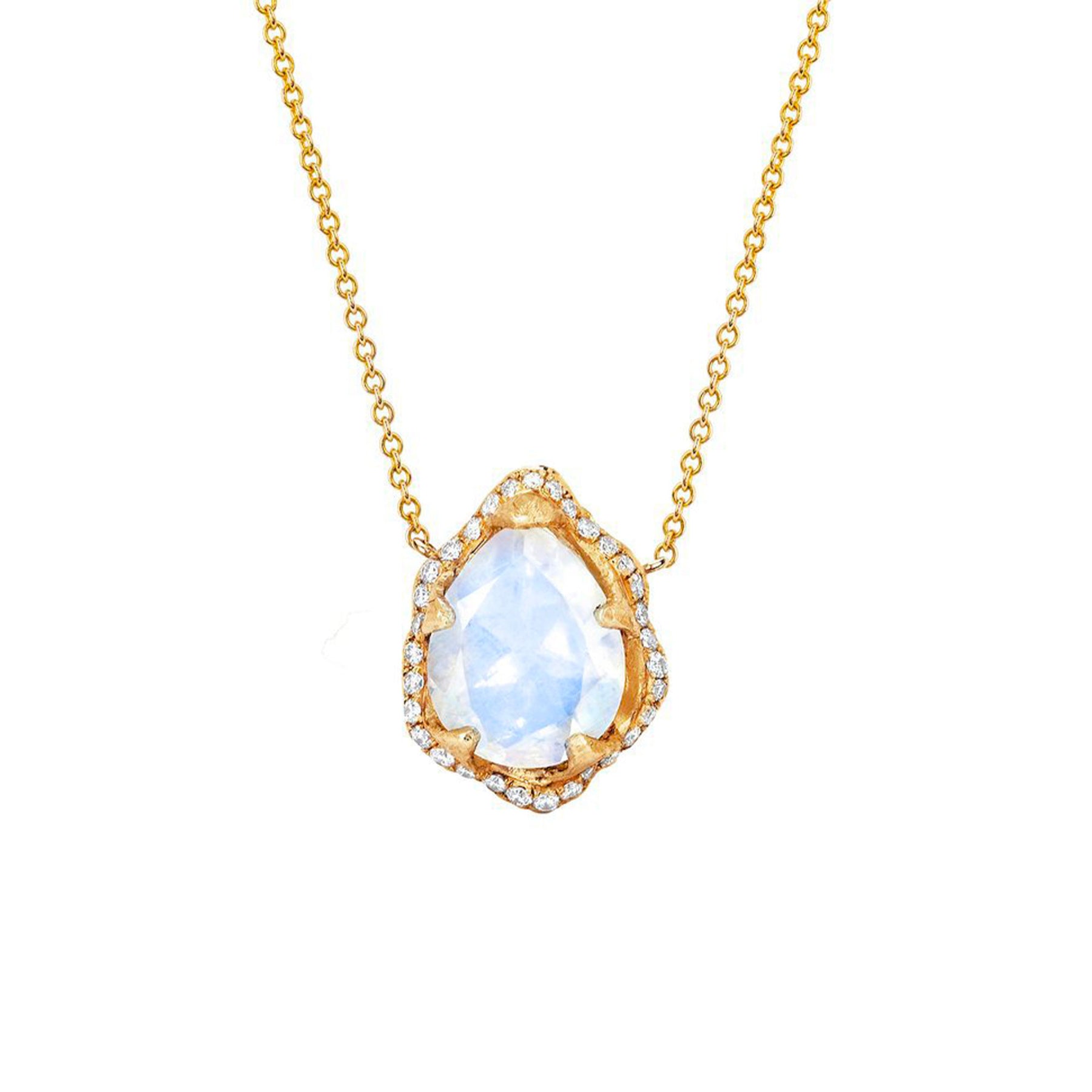 Baby Queen Water Drop Moonstone Necklace