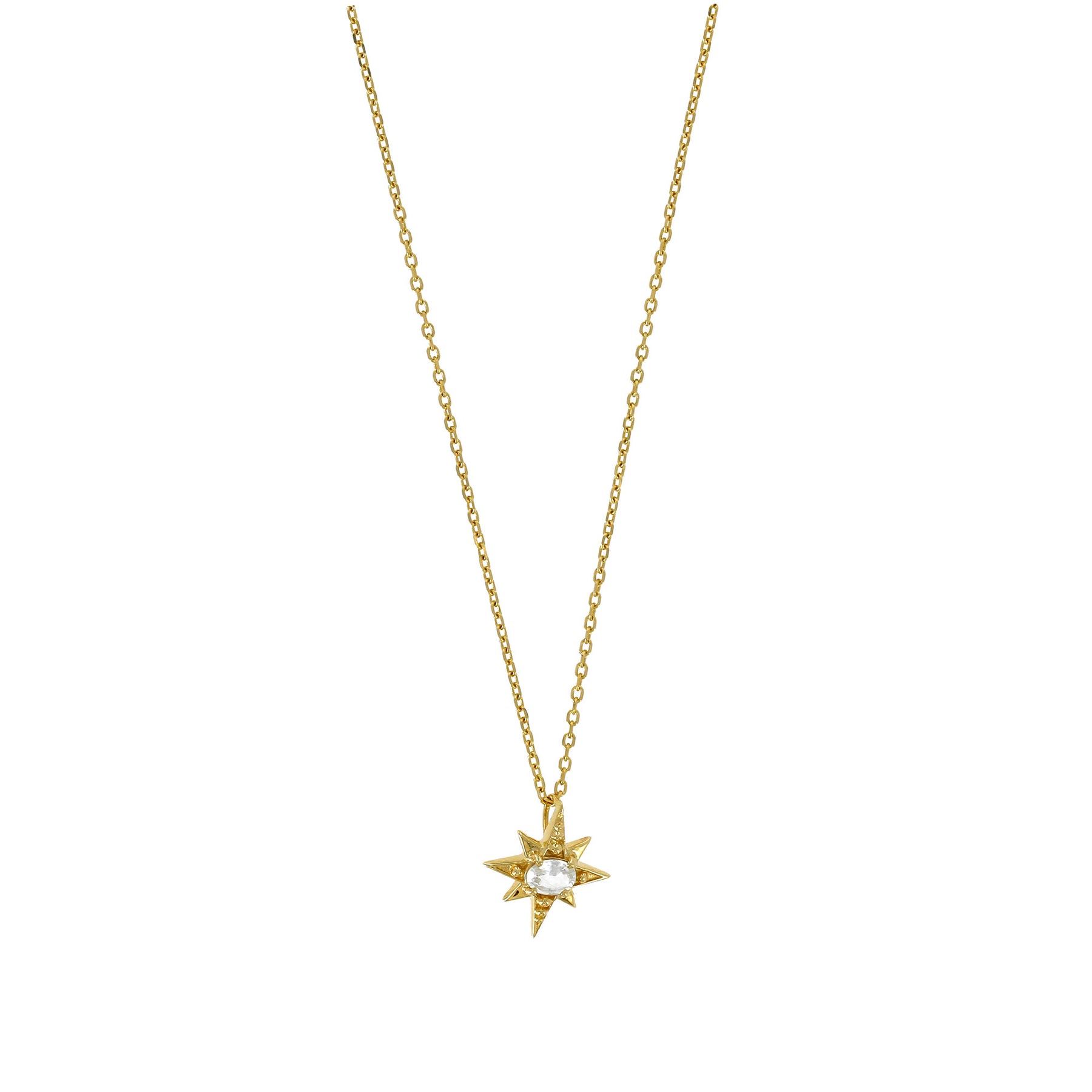 Baby Sapphire Star Dots Halskette