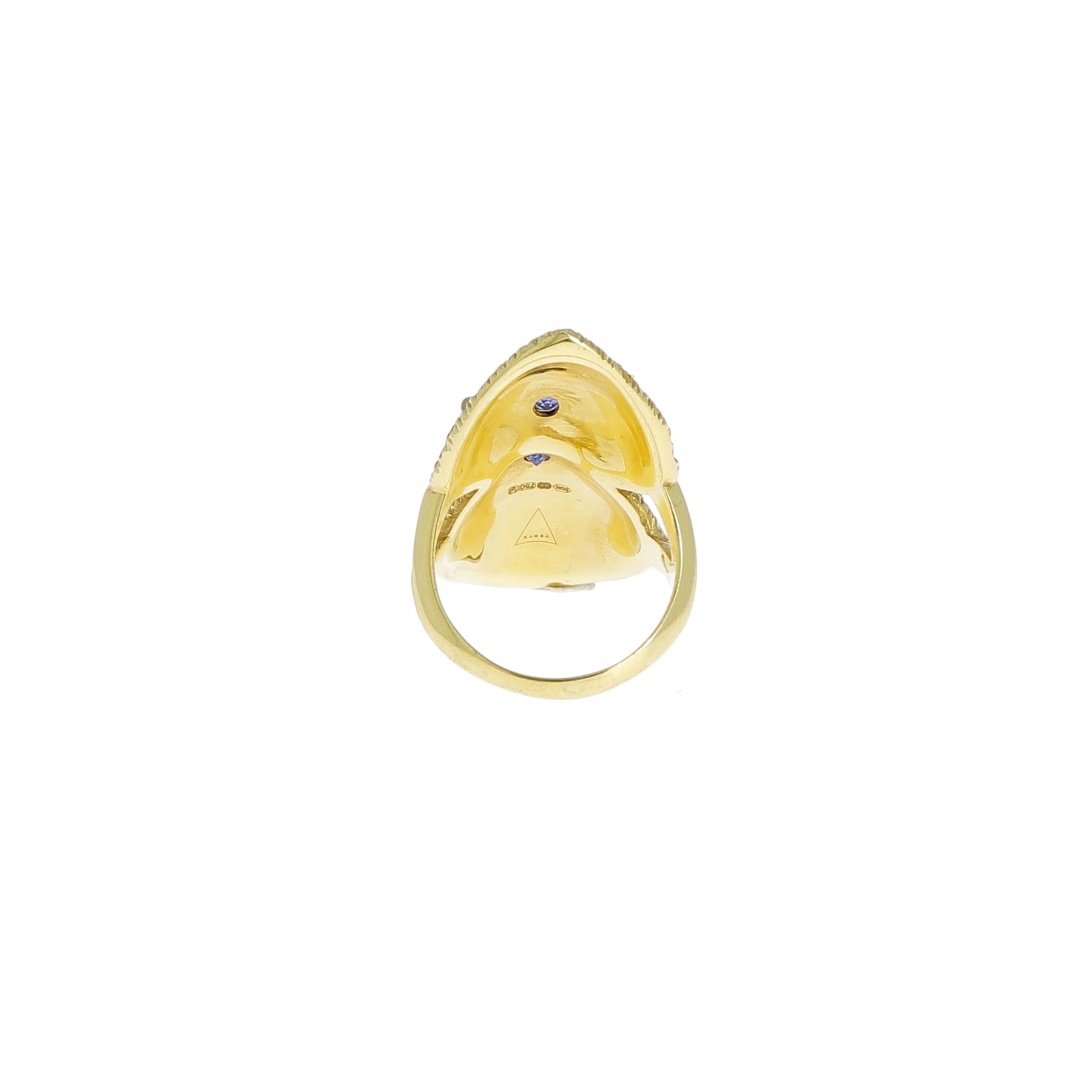 Bague Patte d'Ours et Pierres Précieuses